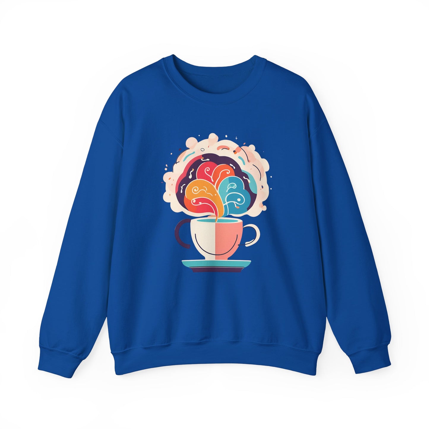 Graphic Designed Minimalist Unisex Coffee Genuis Crewneck Sweatshirt
