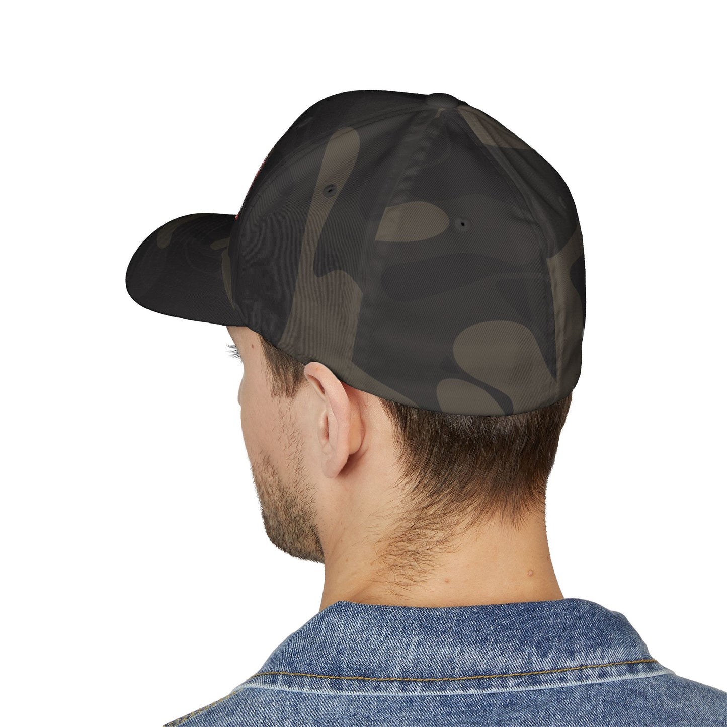 US Flag Day Camo Embroidered Patriotic Cap