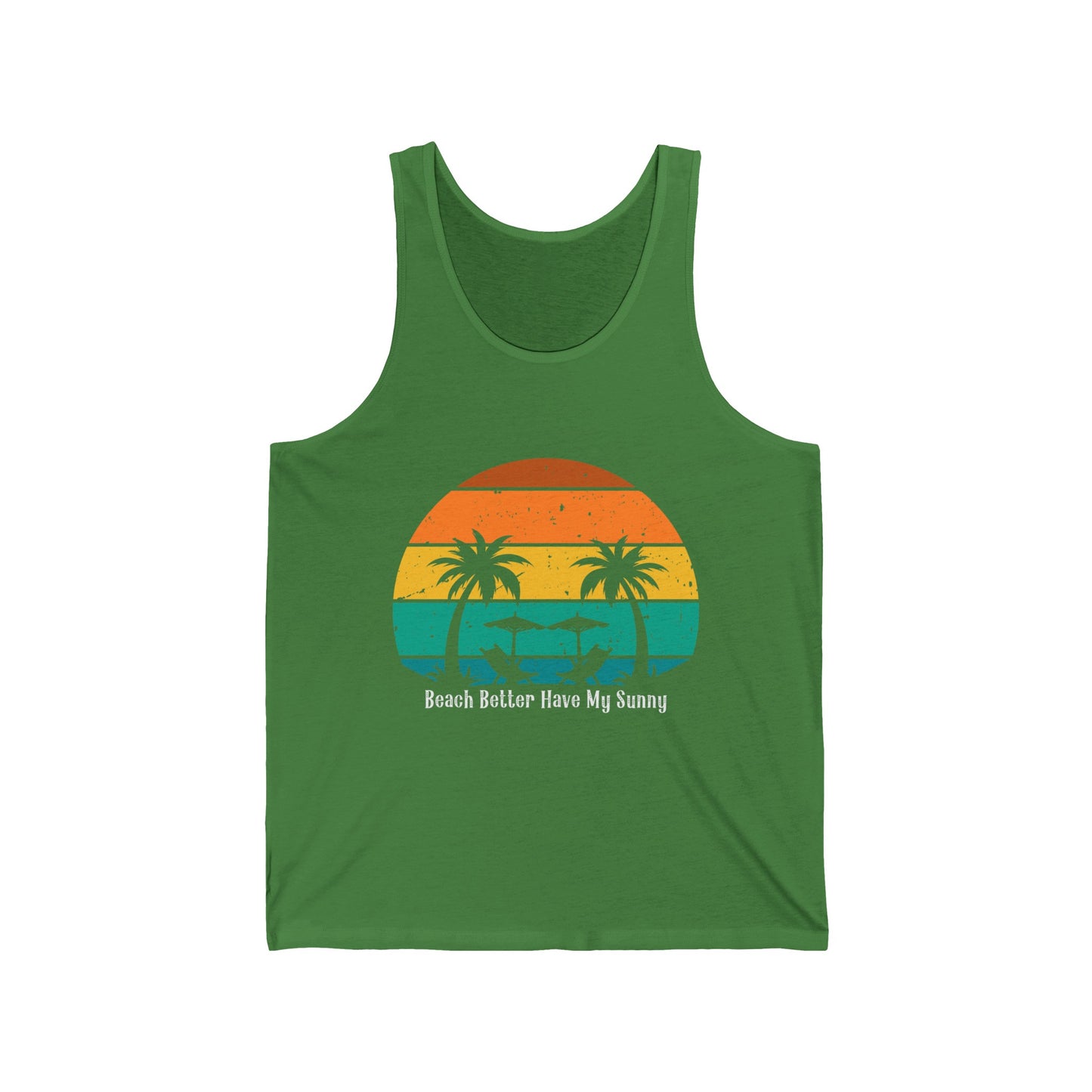 Beach Lovers Ultimate Comfort Styled Funny Unisex Summer Tank Top