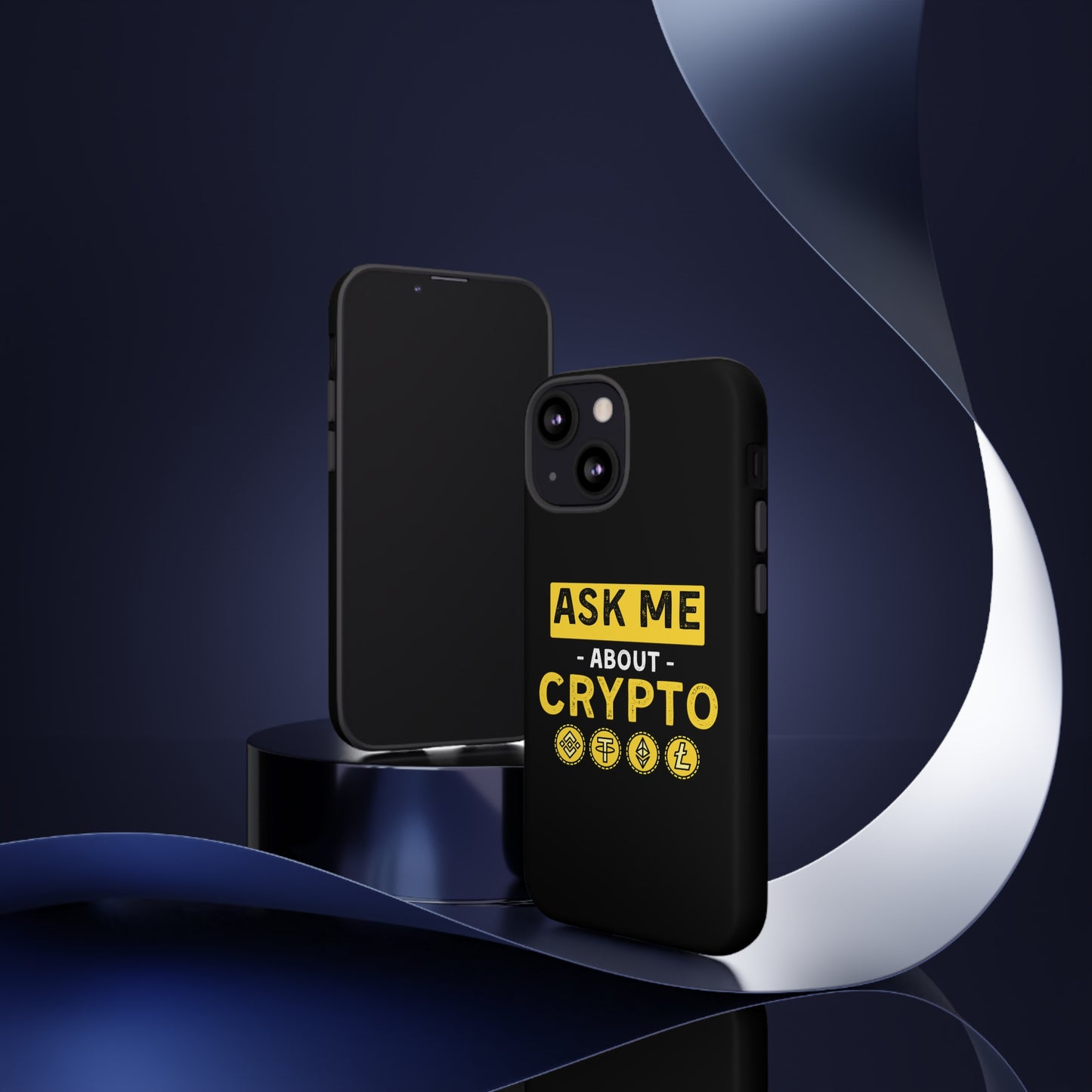 Ask Me About Crypto iPhone Case