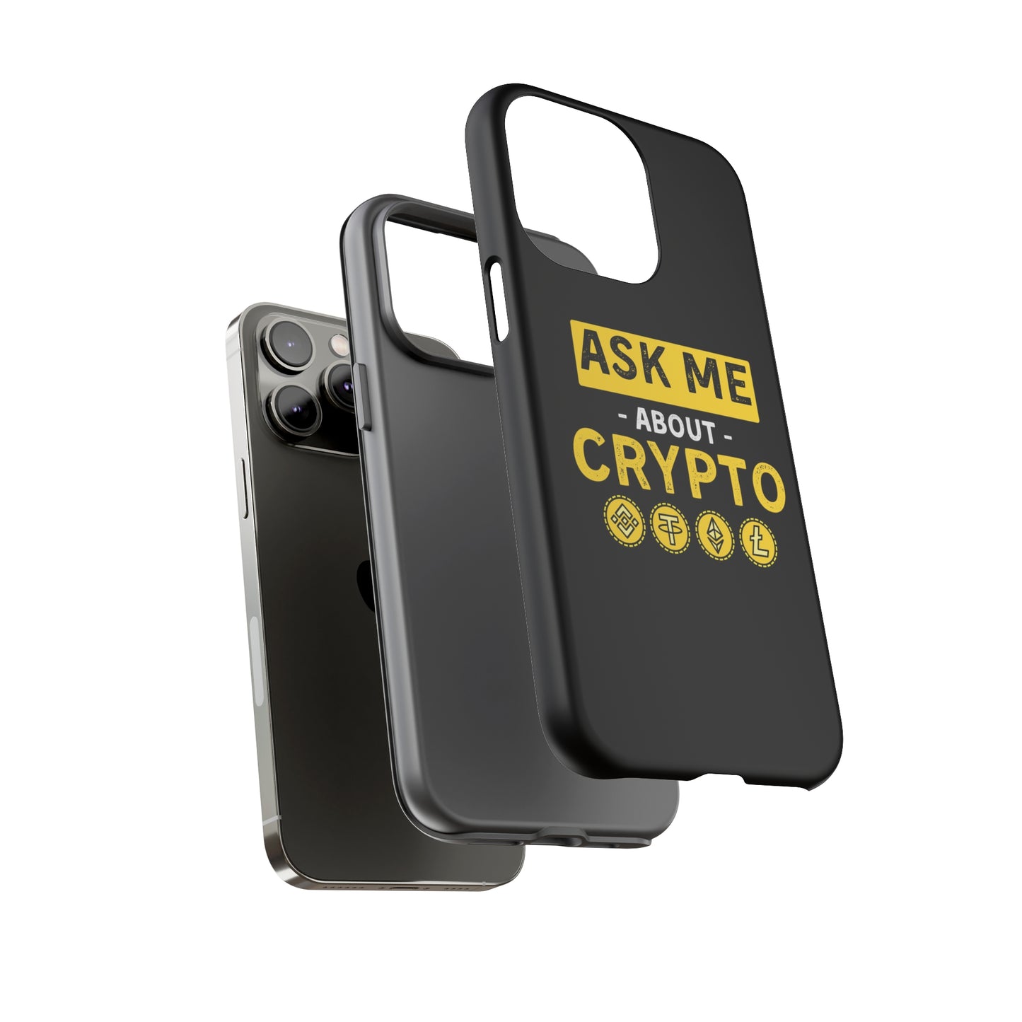 Ask Me About Crypto iPhone Case