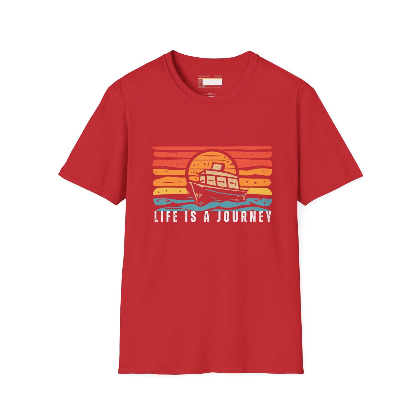 Graphic Retro Vintage Designed Ultimate "Life is A Journey" Comfort Unisex T-shirt
