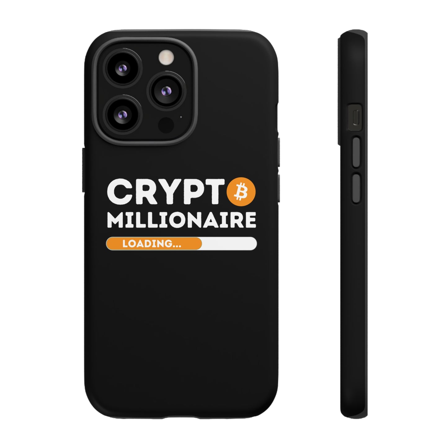 Crypto Millionaire Black iPhone Case