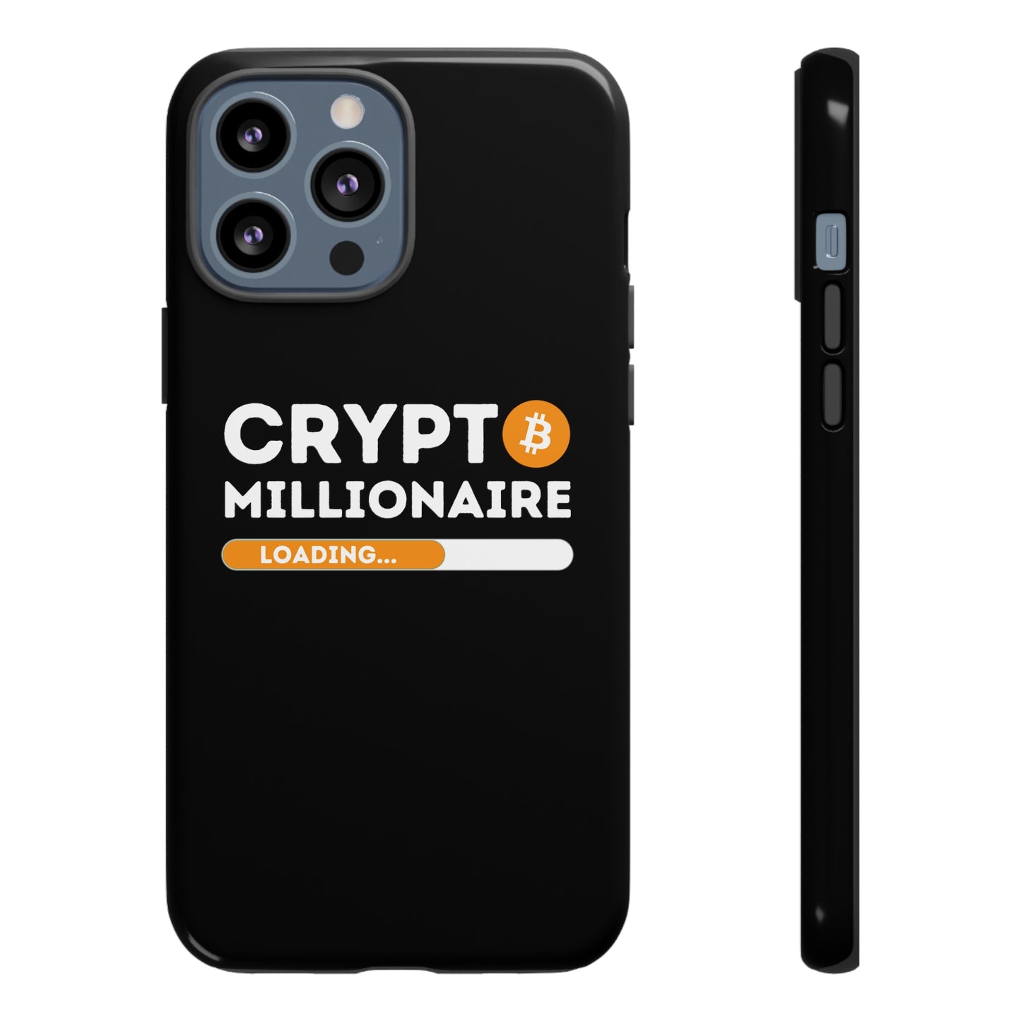 Crypto Millionaire Black iPhone Case