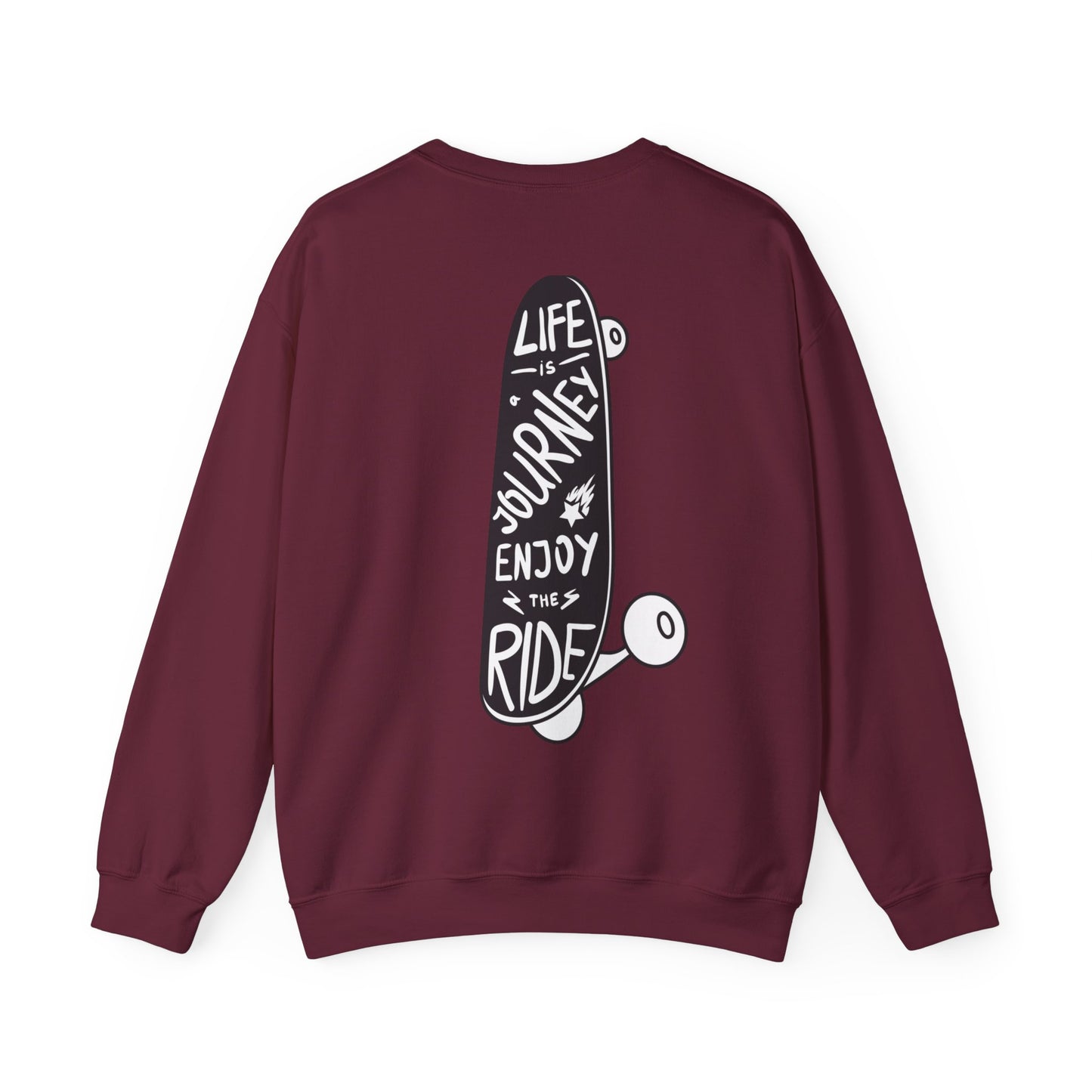 Graphic Designed Minimalist Skateboard Skate Board Lover Crewneck Sweatshirt