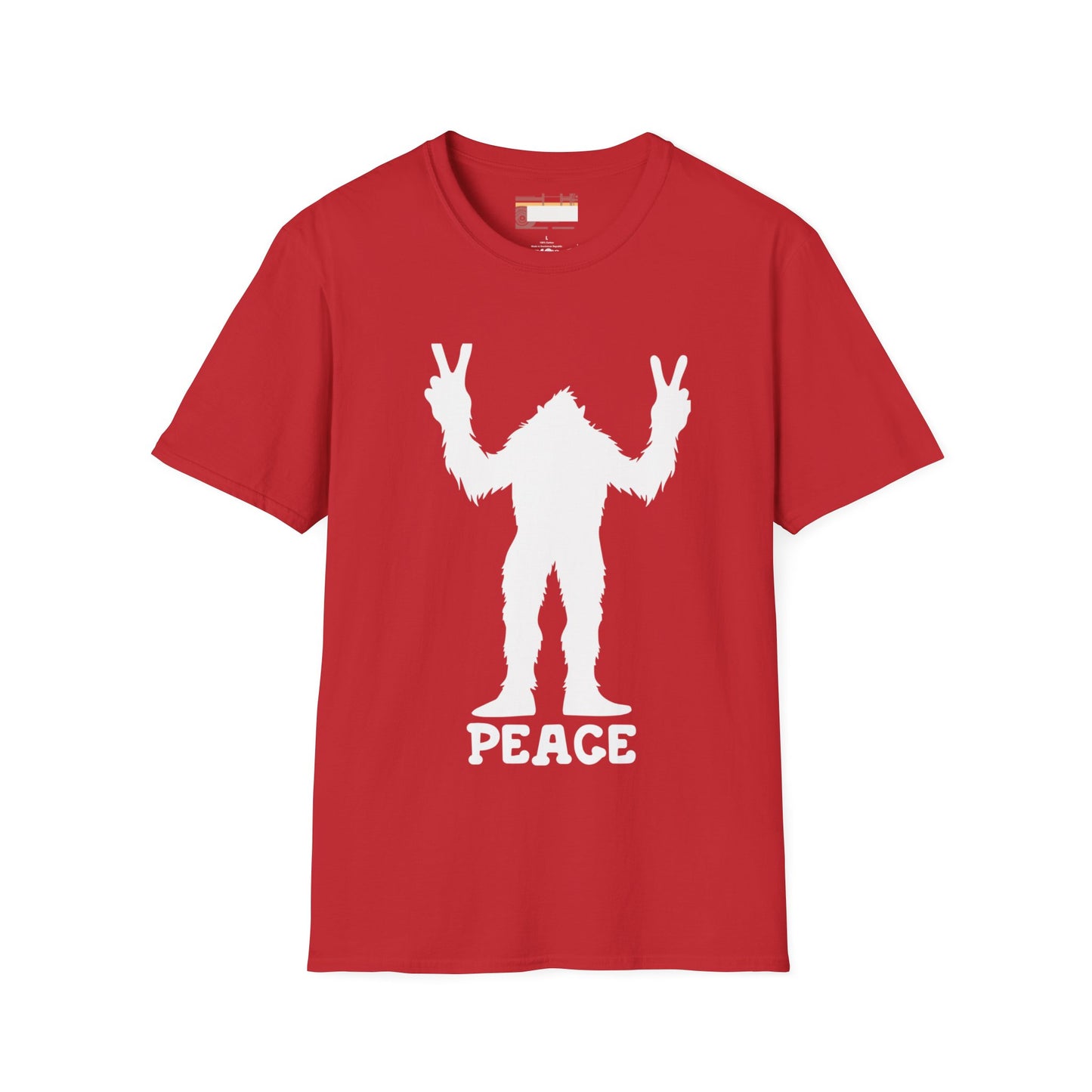 Graphic Designed Minimalist Big Foot Peace Sign Unisex Comfort Styled T-shirts