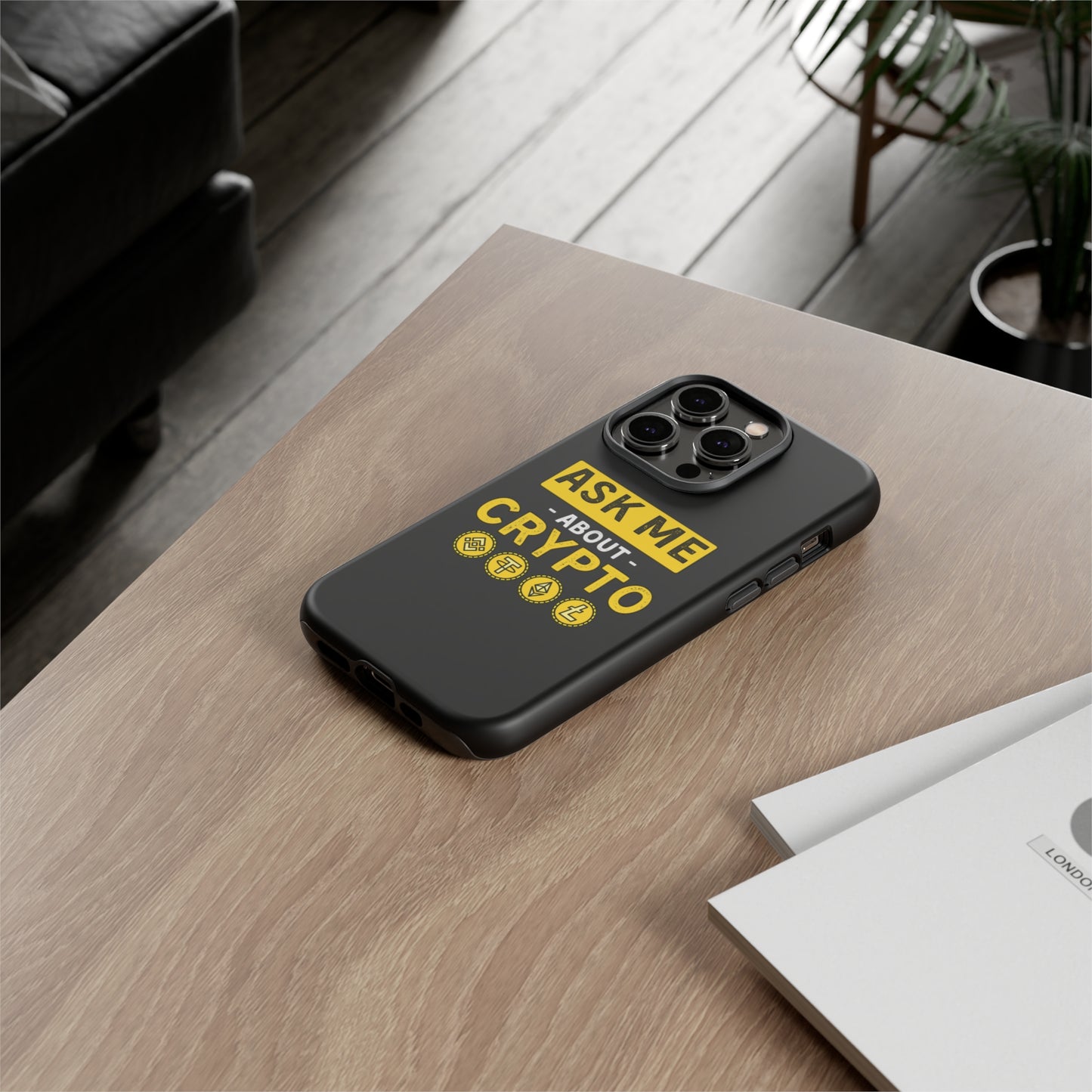 Ask Me About Crypto iPhone Case