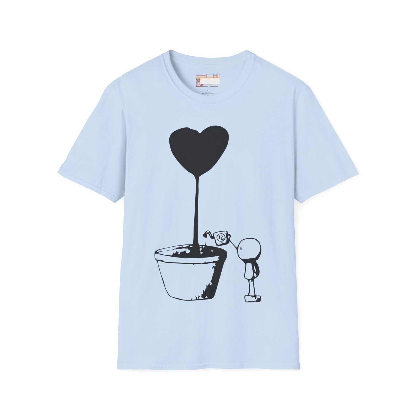 Love Grows Valentines day Lovers Cute Graphic Comfort Unisex T-shirt