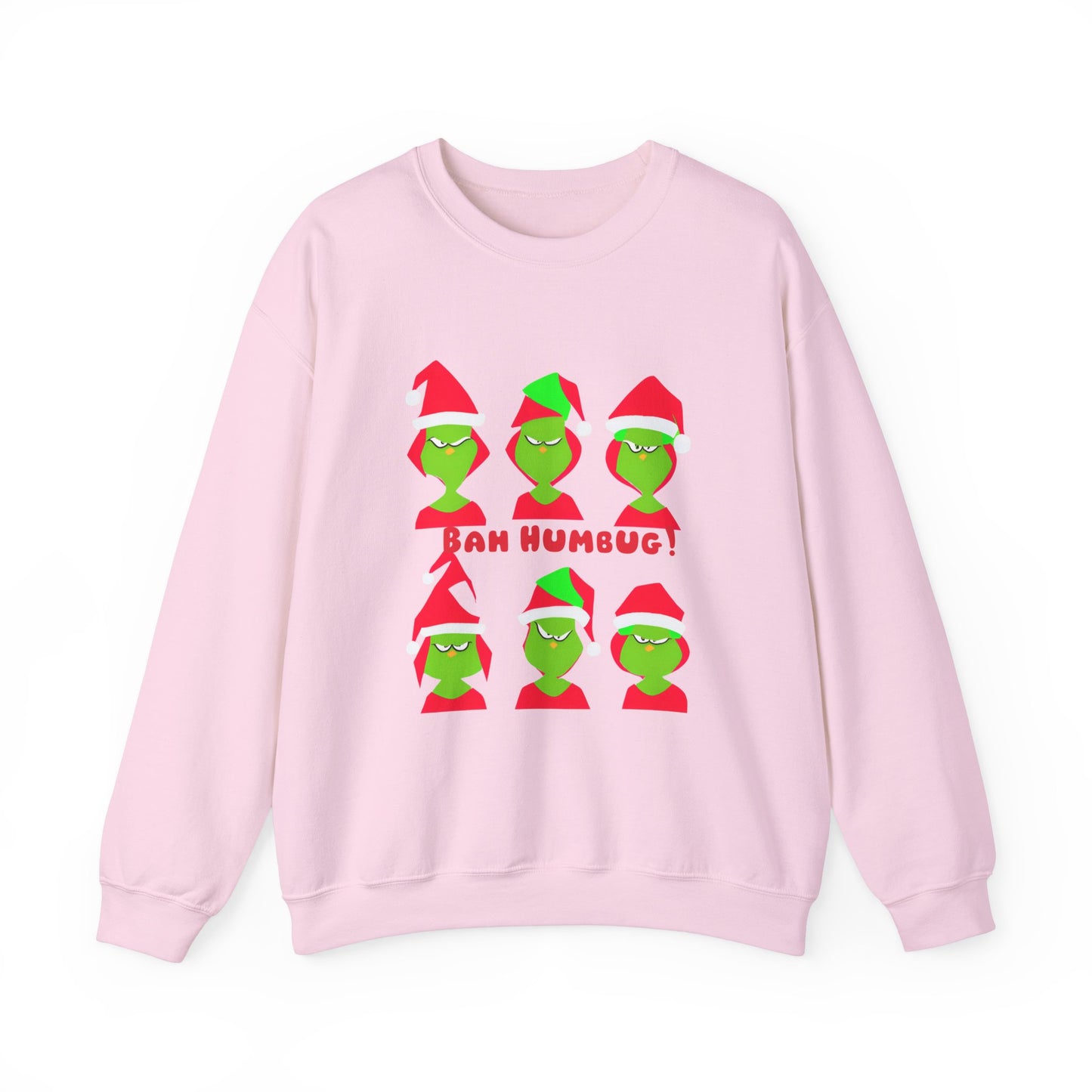 Graphic Designed Holiday Christmas Grinch Mode Crewneck Sweatshirt
