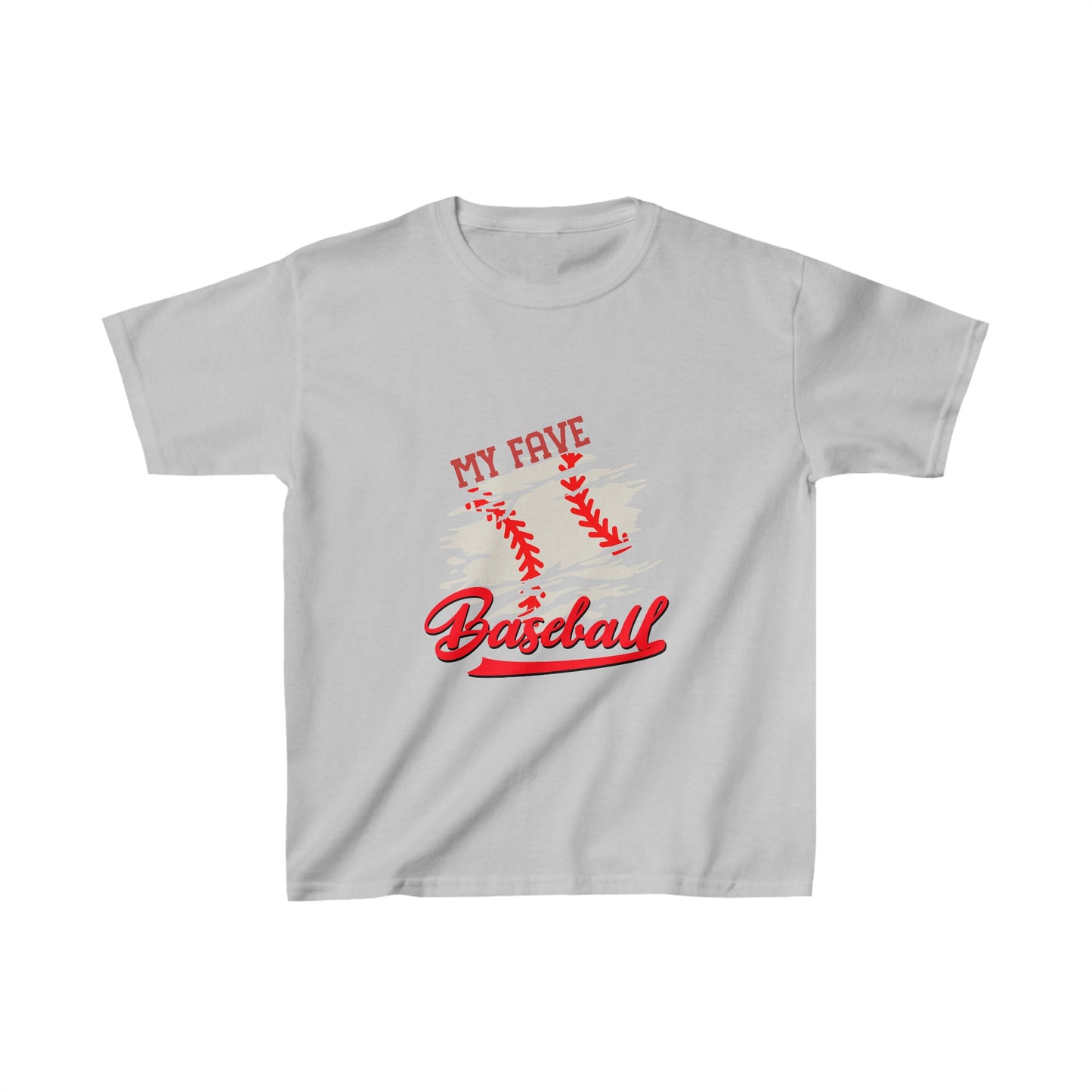 Designed Kids Fave Baseball Graphic Print T-shirts