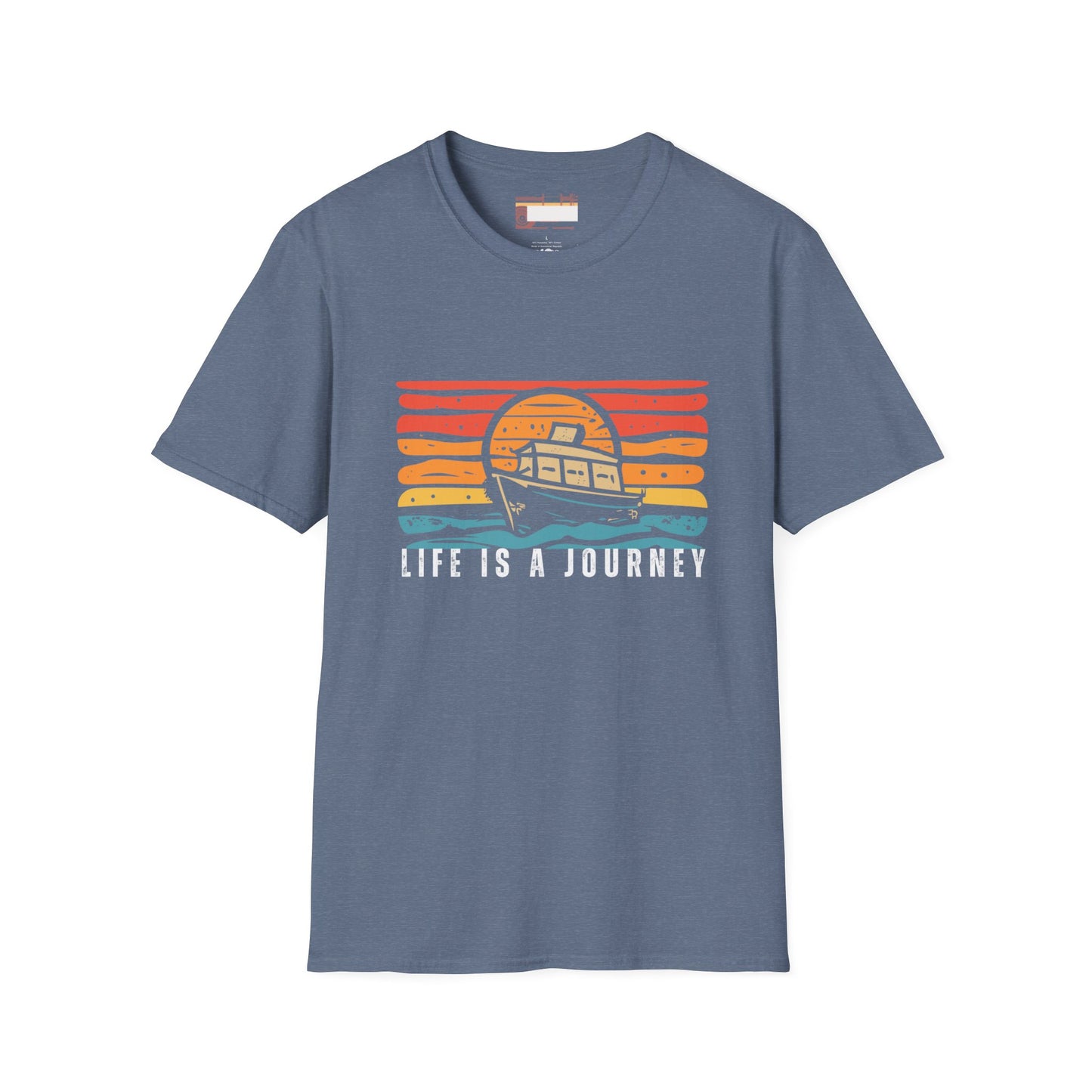 Graphic Retro Vintage Designed Ultimate "Life is A Journey" Comfort Unisex T-shirt