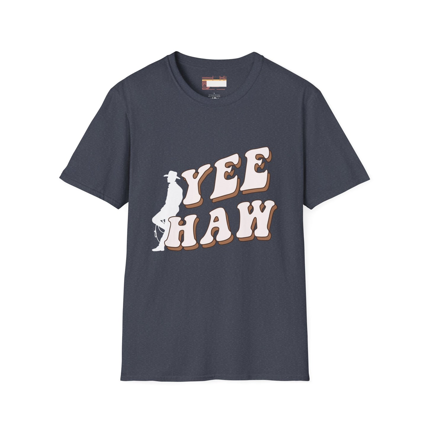 Designed Cowboy Yee Haw Unisex Minimalist Comfort T-shirt