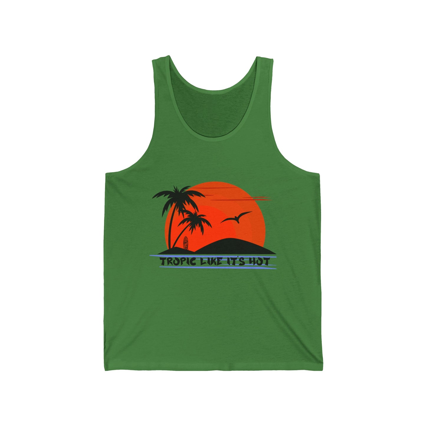 Tropic Like it Hot Beach Lovers Ultimate Comfort Styled Unisex Summer Tank Top