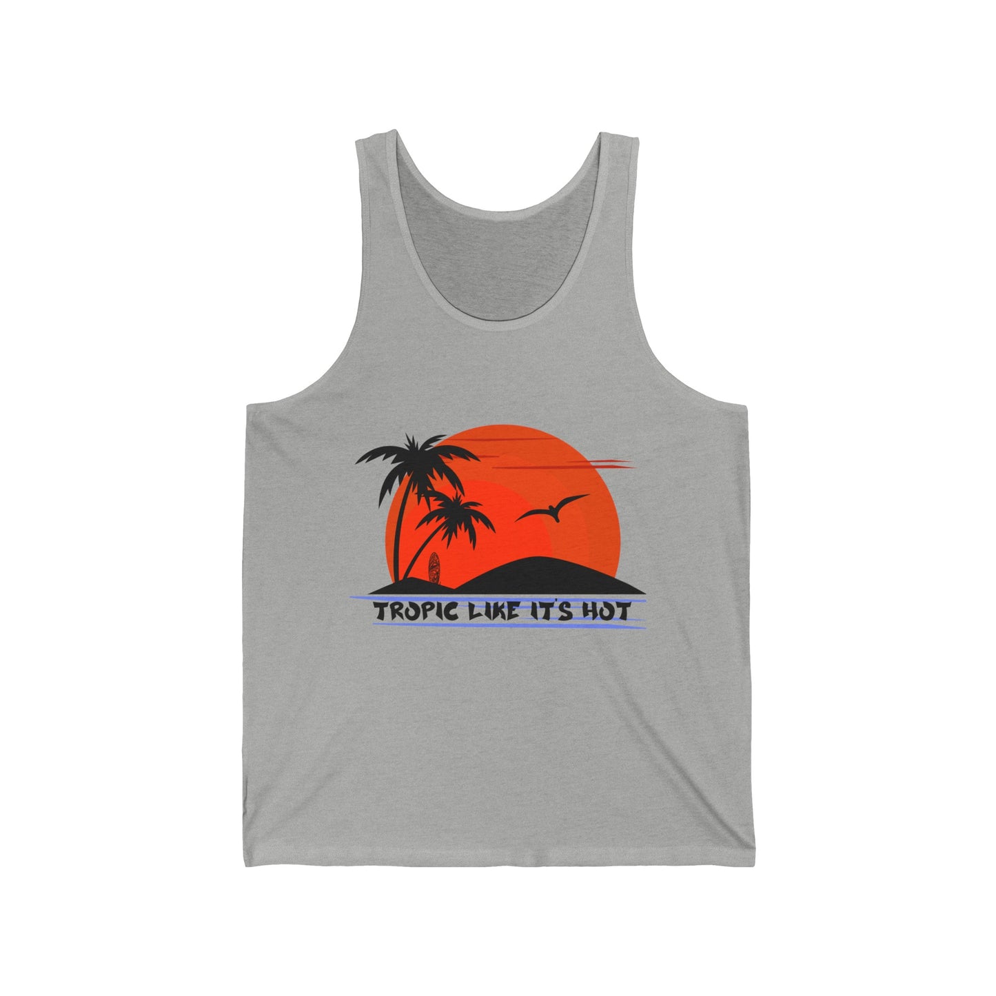 Tropic Like it Hot Beach Lovers Ultimate Comfort Styled Unisex Summer Tank Top