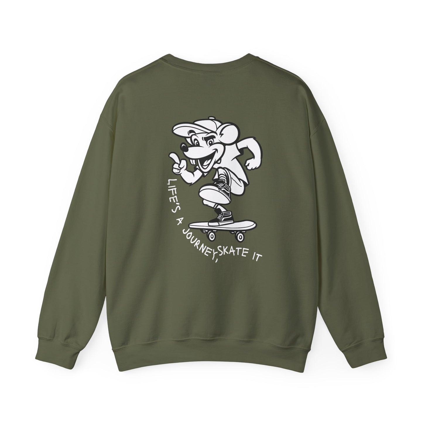 Graphic Designed Minimalist Skateboard Skate Board Lover Crewneck Sweatshirt