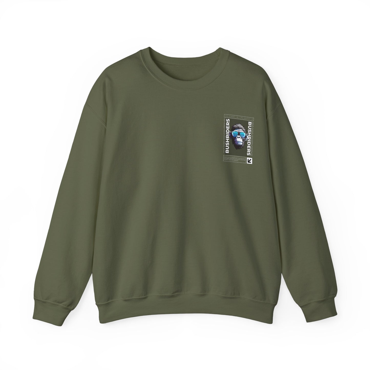 Graphic Designed Minimalist Bush Riders Crewneck Sweatshirt