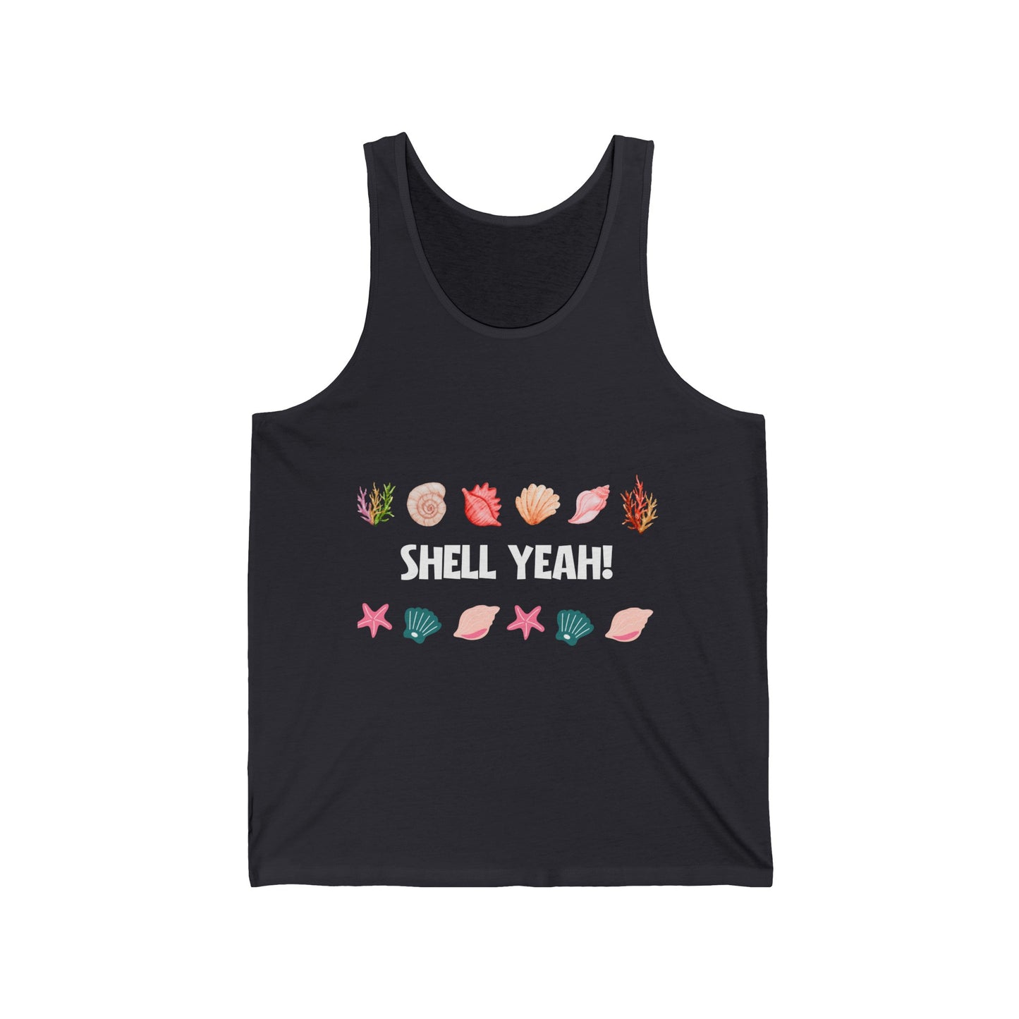 "Shell Yeah" Beach Lovers Ultimate Comfort Styled Unisex Summer Tank Top