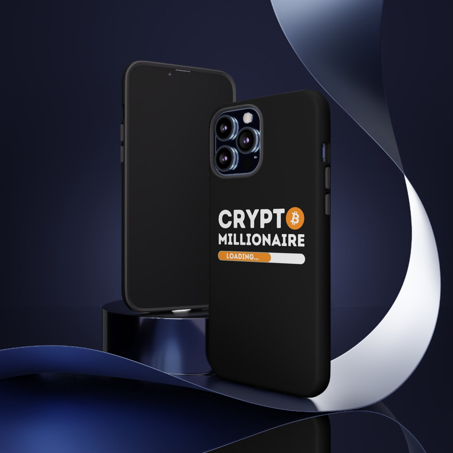 Crypto Millionaire Black iPhone Case