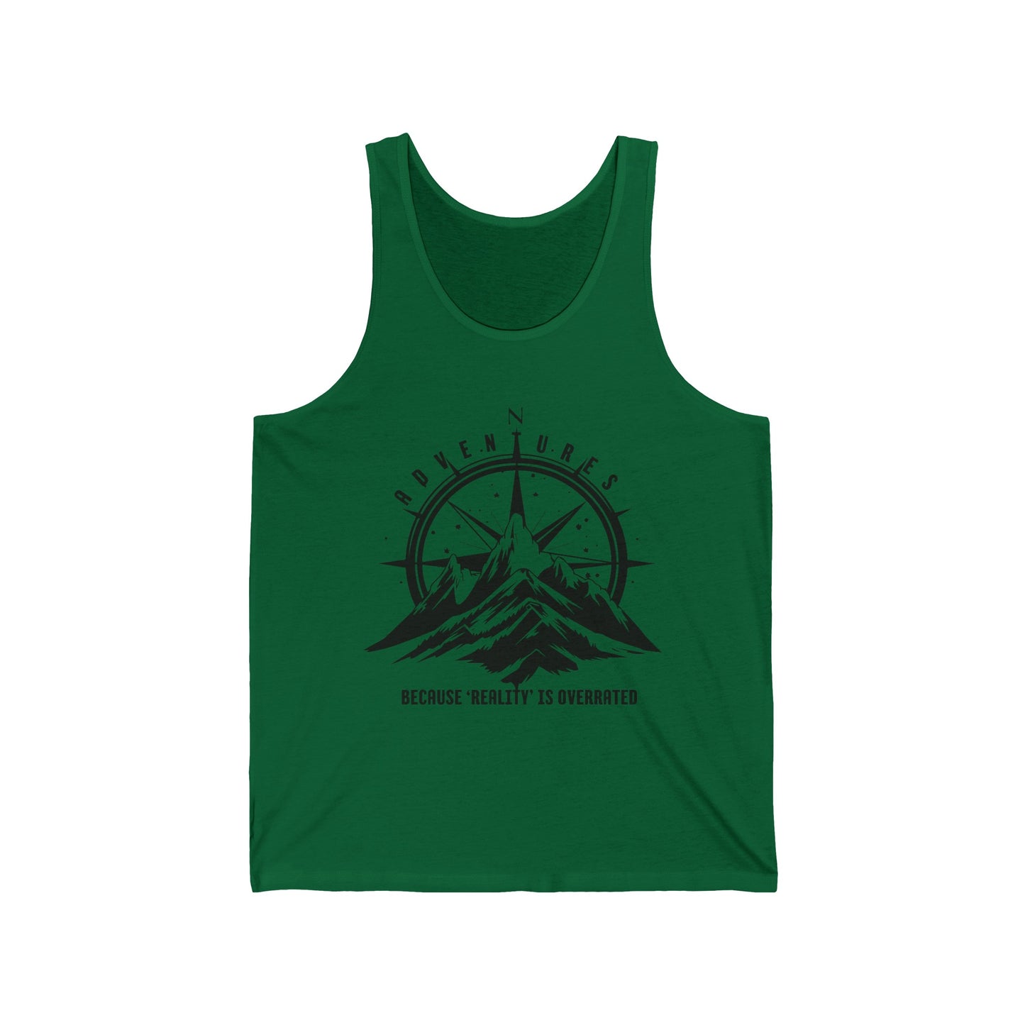 Adventure With Overrated Reality Graphic Ultimate Comfort Styled Unisex Tank Top