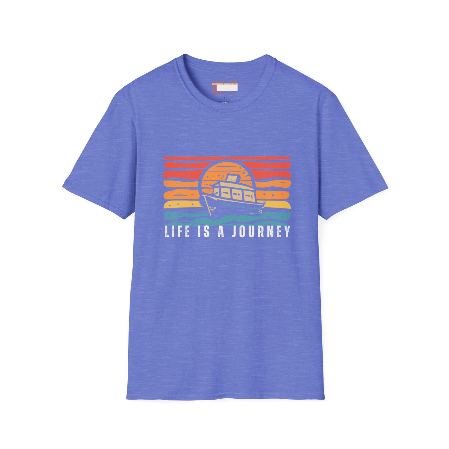 Graphic Retro Vintage Designed Ultimate "Life is A Journey" Comfort Unisex T-shirt
