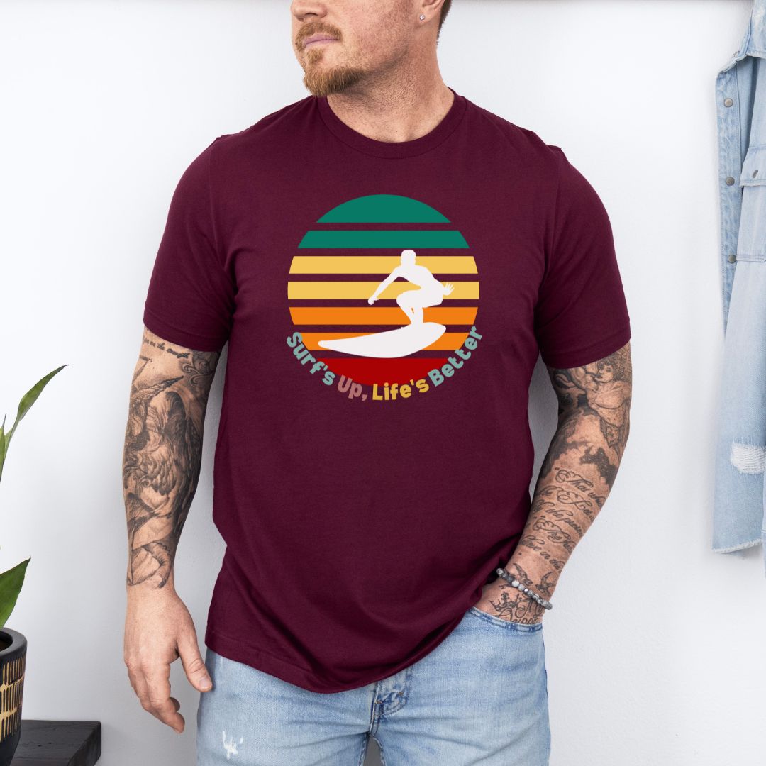 Surfer Up Surfer Lovers Ultimate Unisex Comfort Styled T-shirt