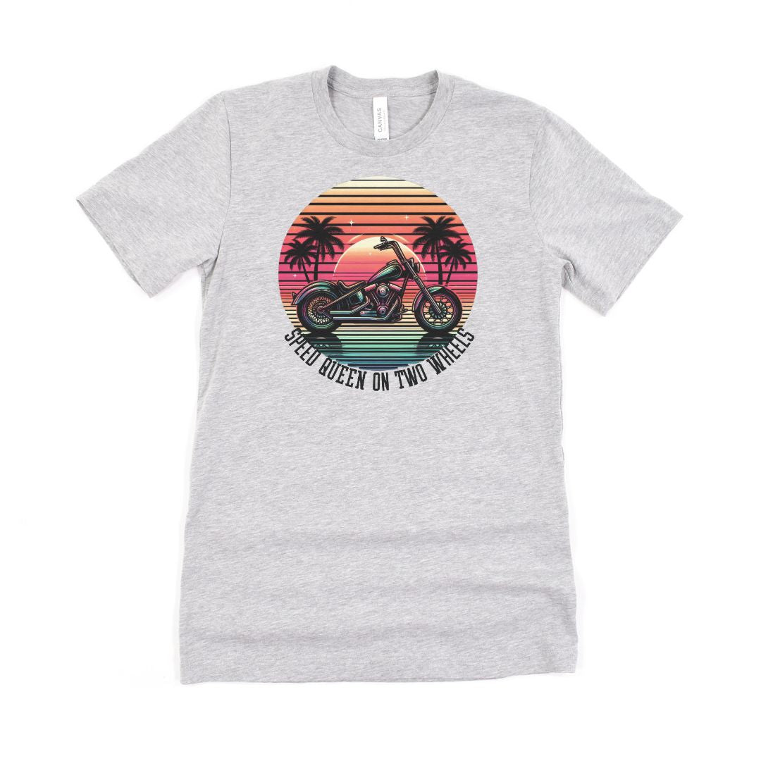 Speed Queen On Two Wheels Ultimate Comfort Styled Graphic T-shirt
