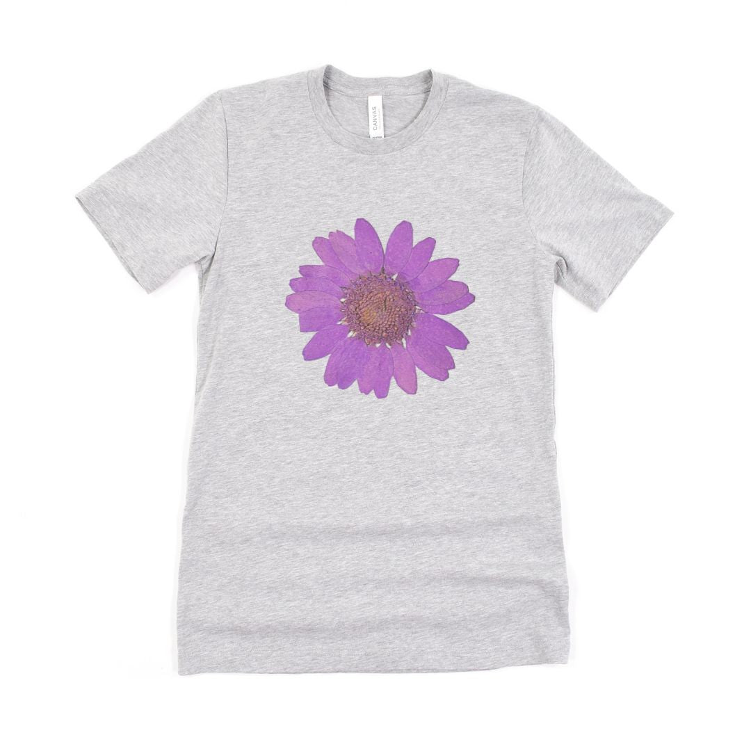 Purple Cherry Bloom Floral Ultimate Comfort Styled T-shirt