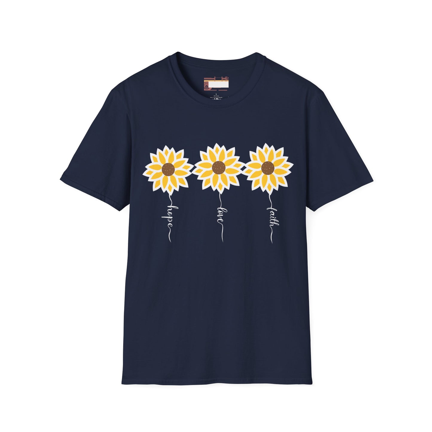 Graphic Christian Bible Gospel Unisex Comfort T-shirt, Wild Flower Christian Faith Quote Graphic Design Tees