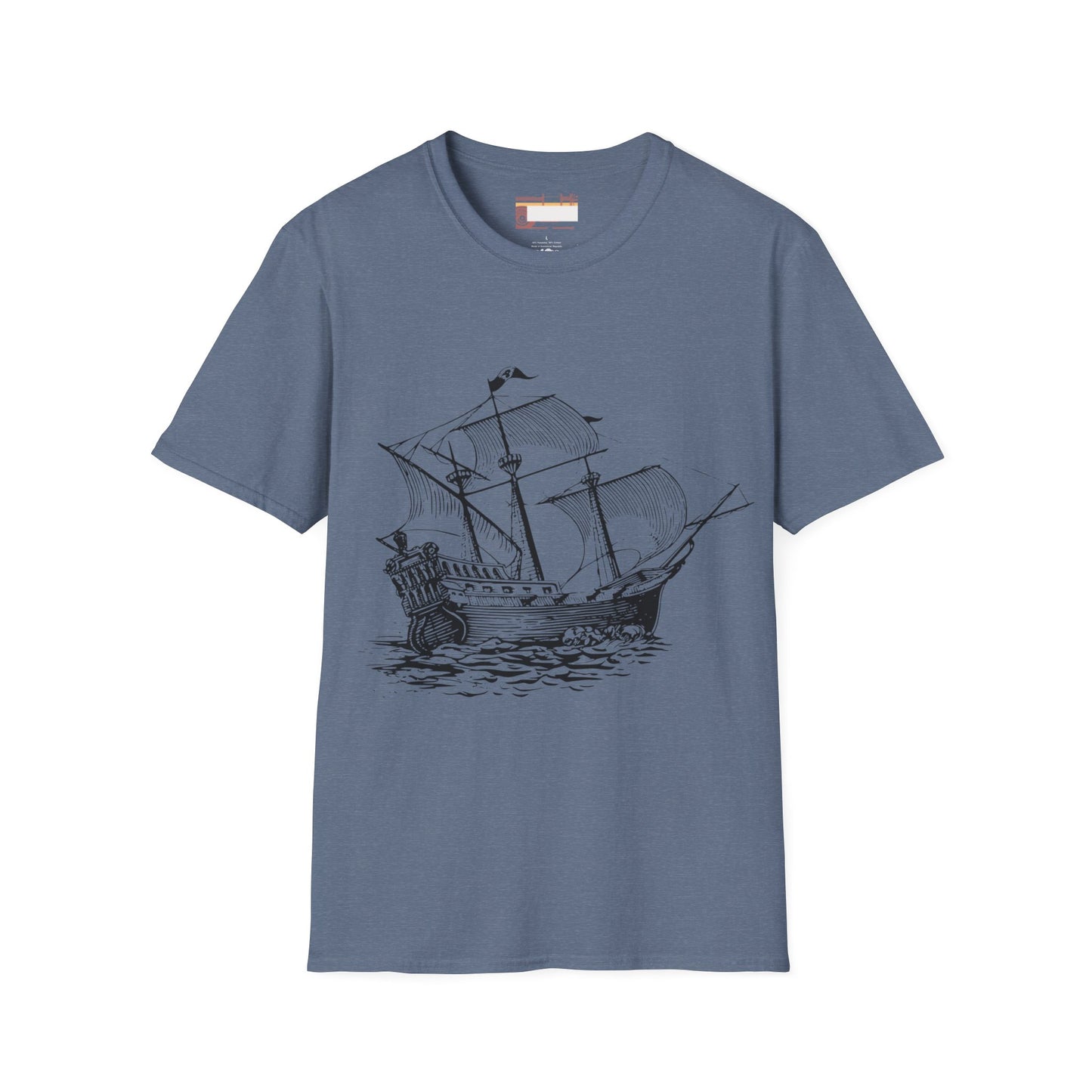 Columbus Day Cargo Ship Graphic Comfort Unisex T-shirt