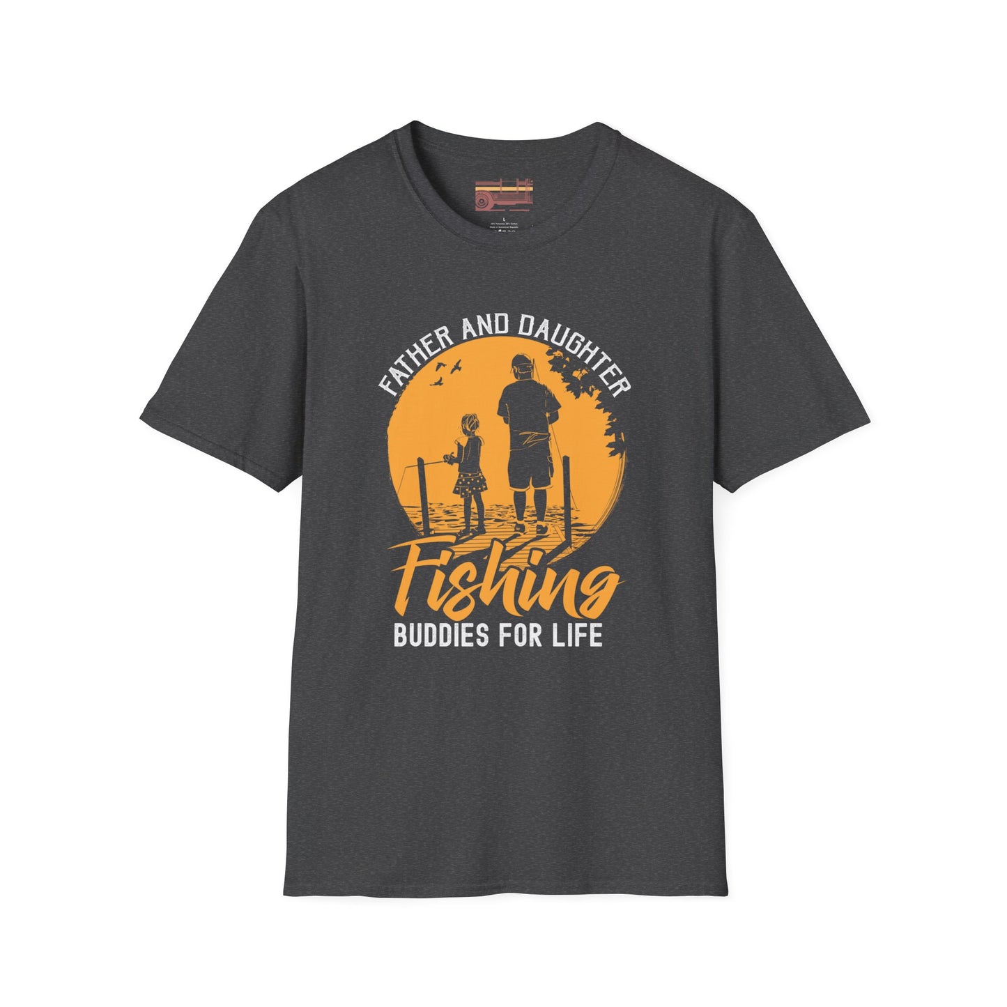 Father and Daughter Fishing Buddies Ultimate Comfort Unisex Fathers Day T-shirt