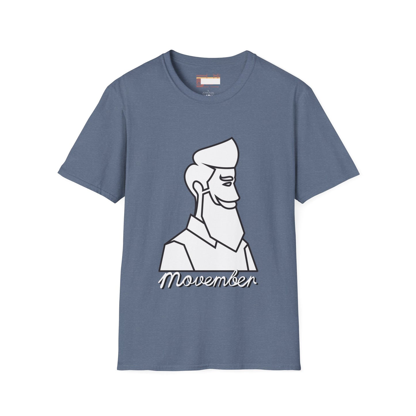 Movember Moustache Bearded Gang Beard Graphic Comfort Unisex T-shirt