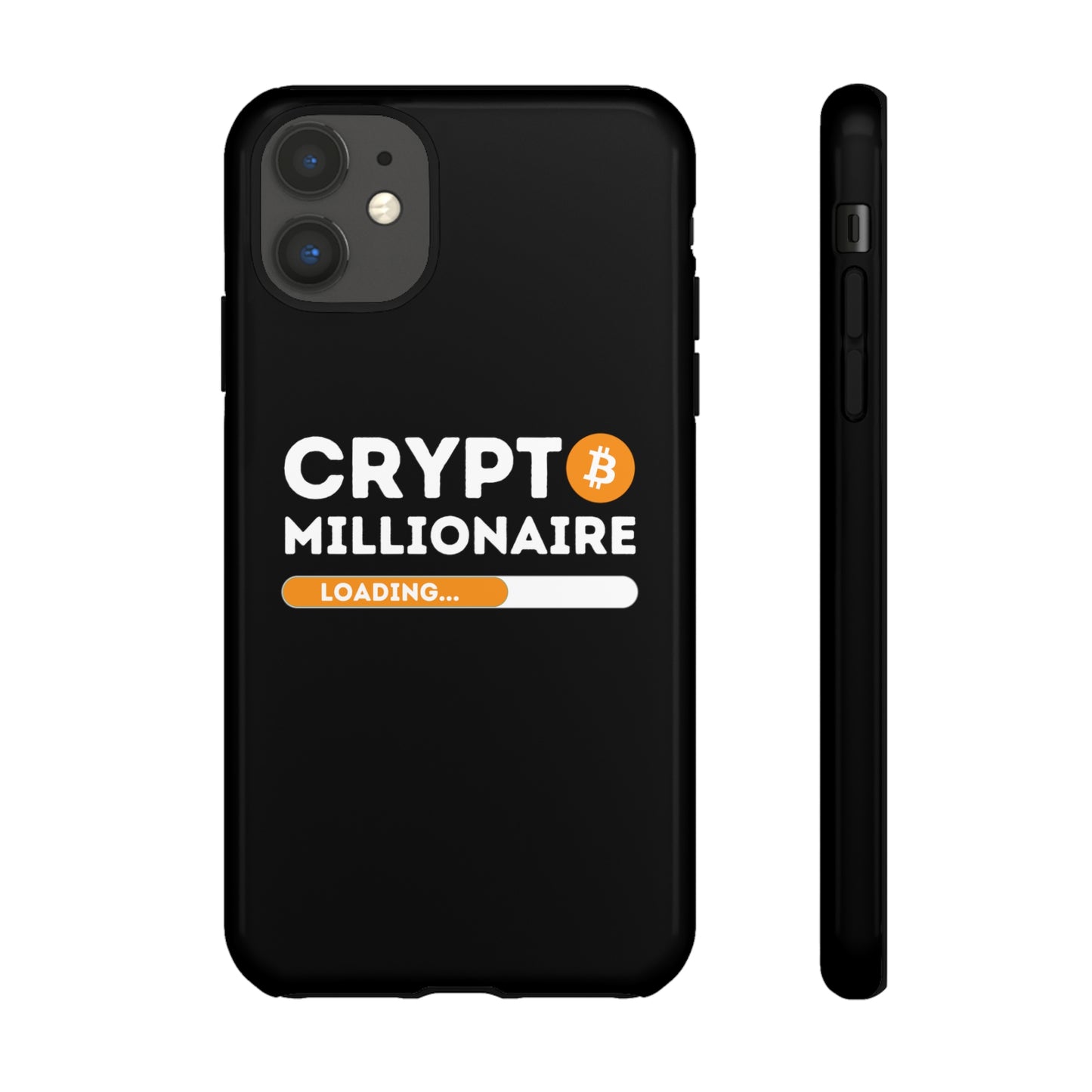 Crypto Millionaire Black iPhone Case