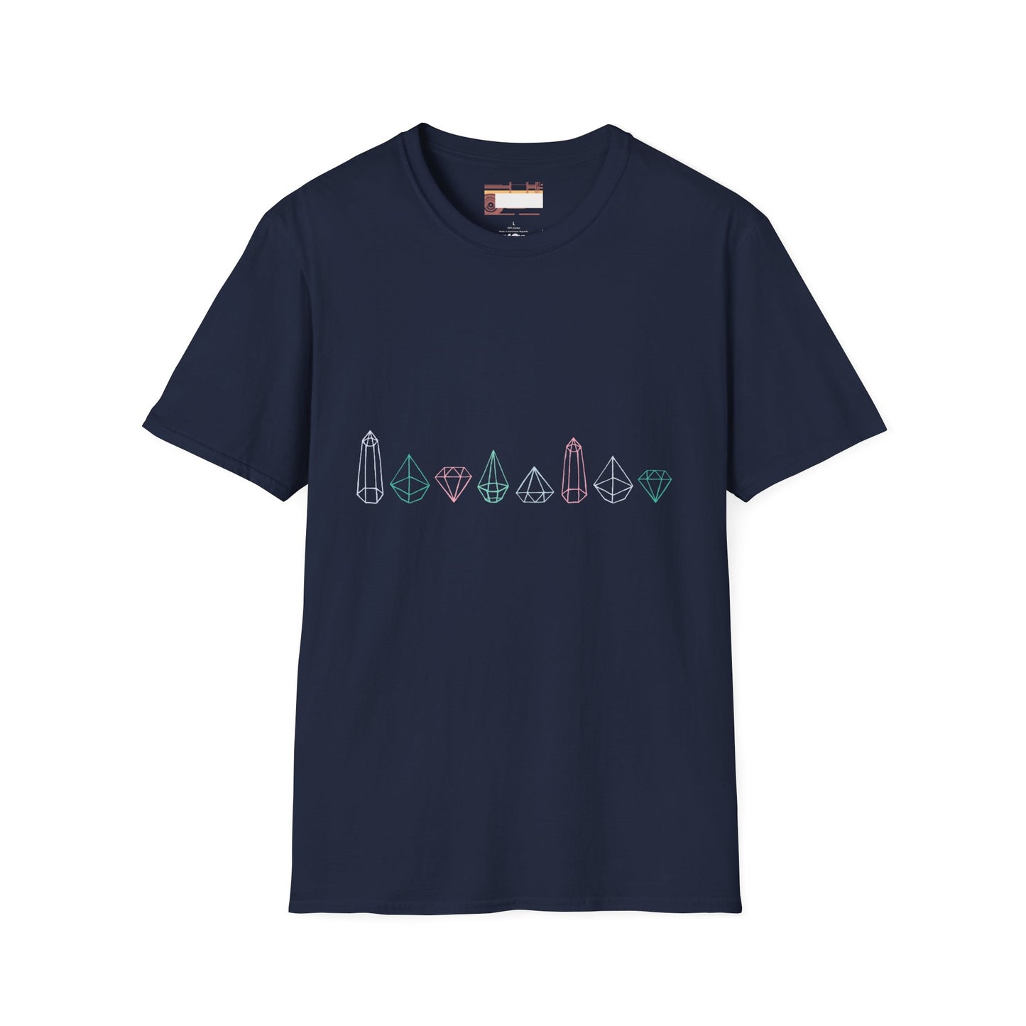 Graphic Designed Comfort Minimalist Precious Stones T-shirt