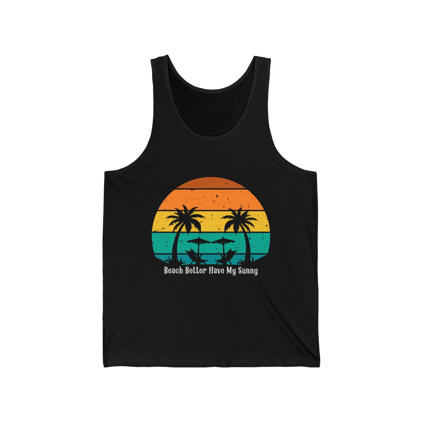 Beach Lovers Ultimate Comfort Styled Funny Unisex Summer Tank Top