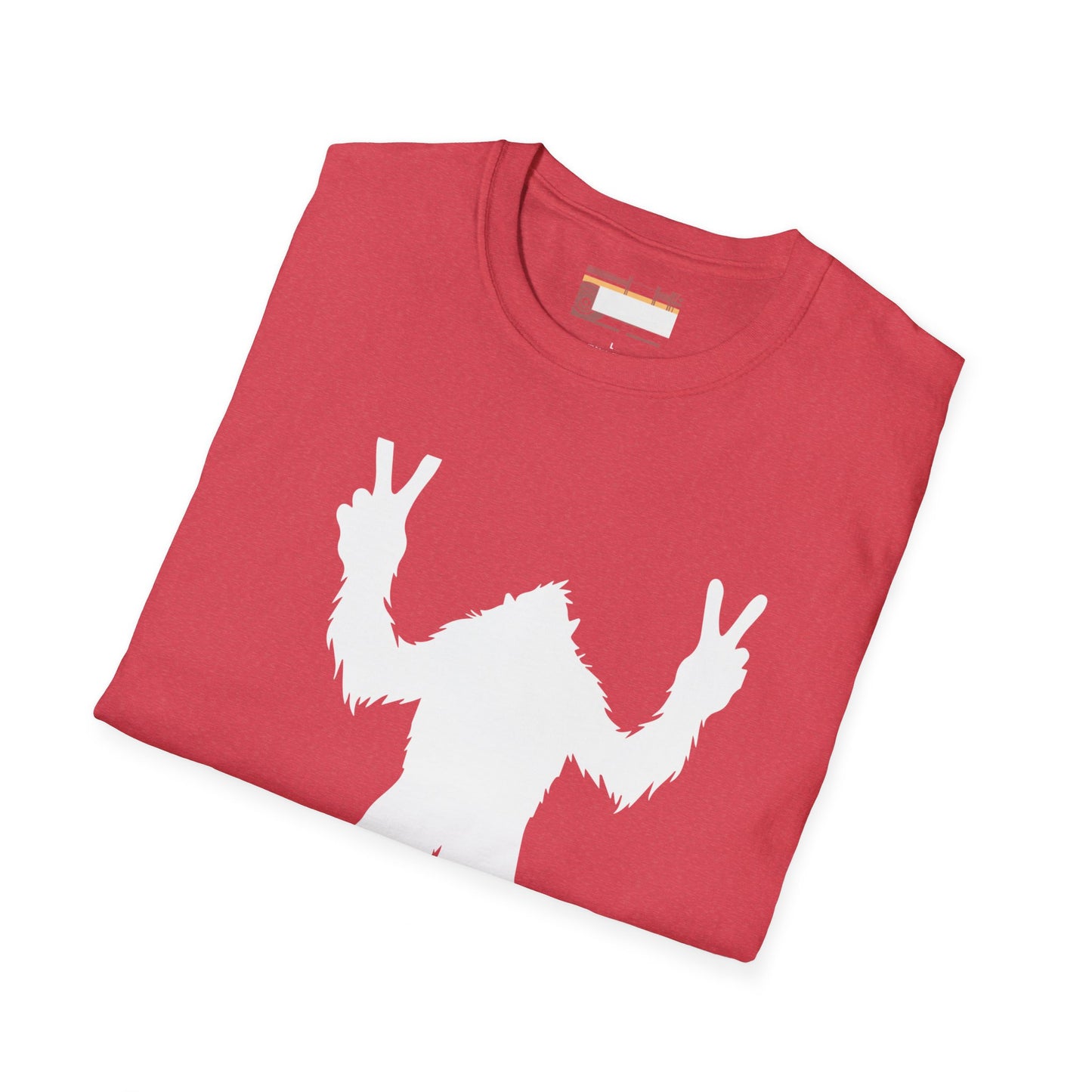Graphic Designed Minimalist Big Foot Peace Sign Unisex Comfort Styled T-shirts