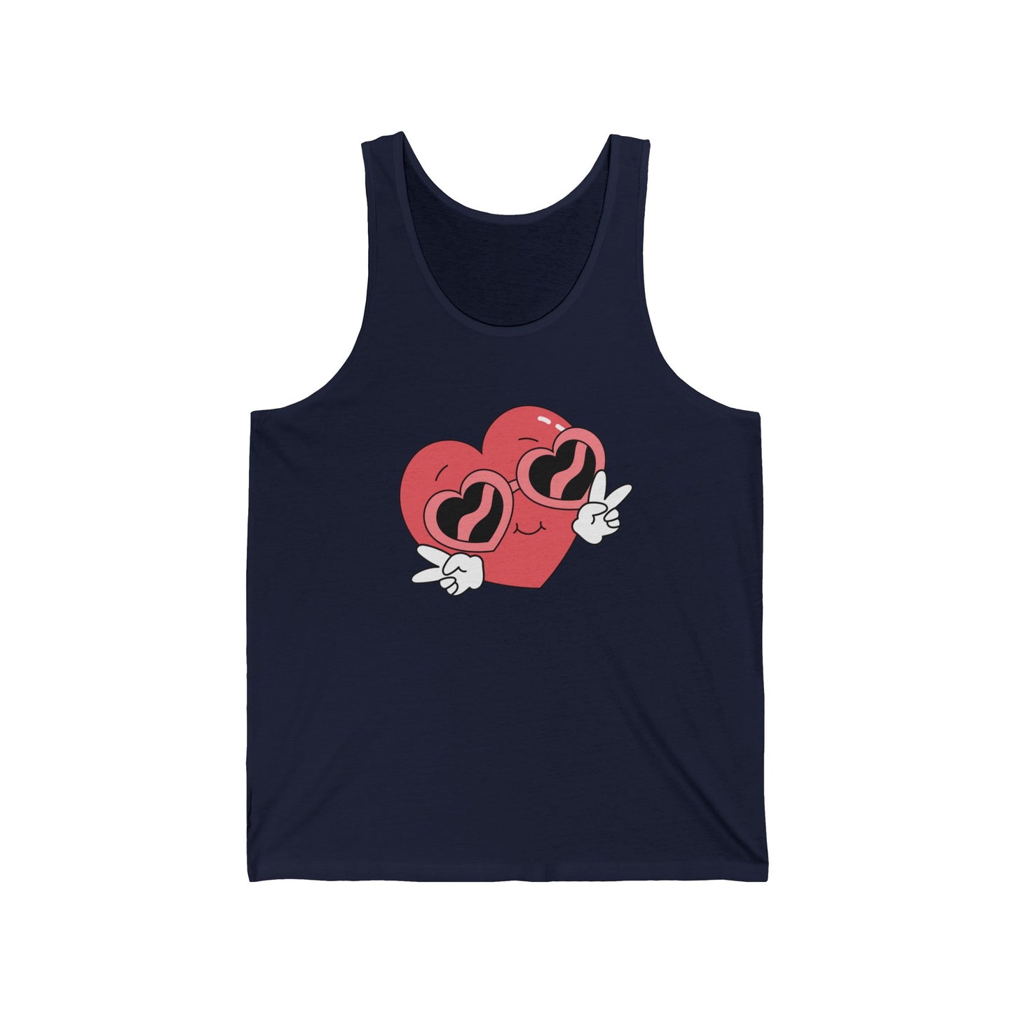 Love Graphic Emoji Sign Ultimate Comfort Styled Unisex Tank Top
