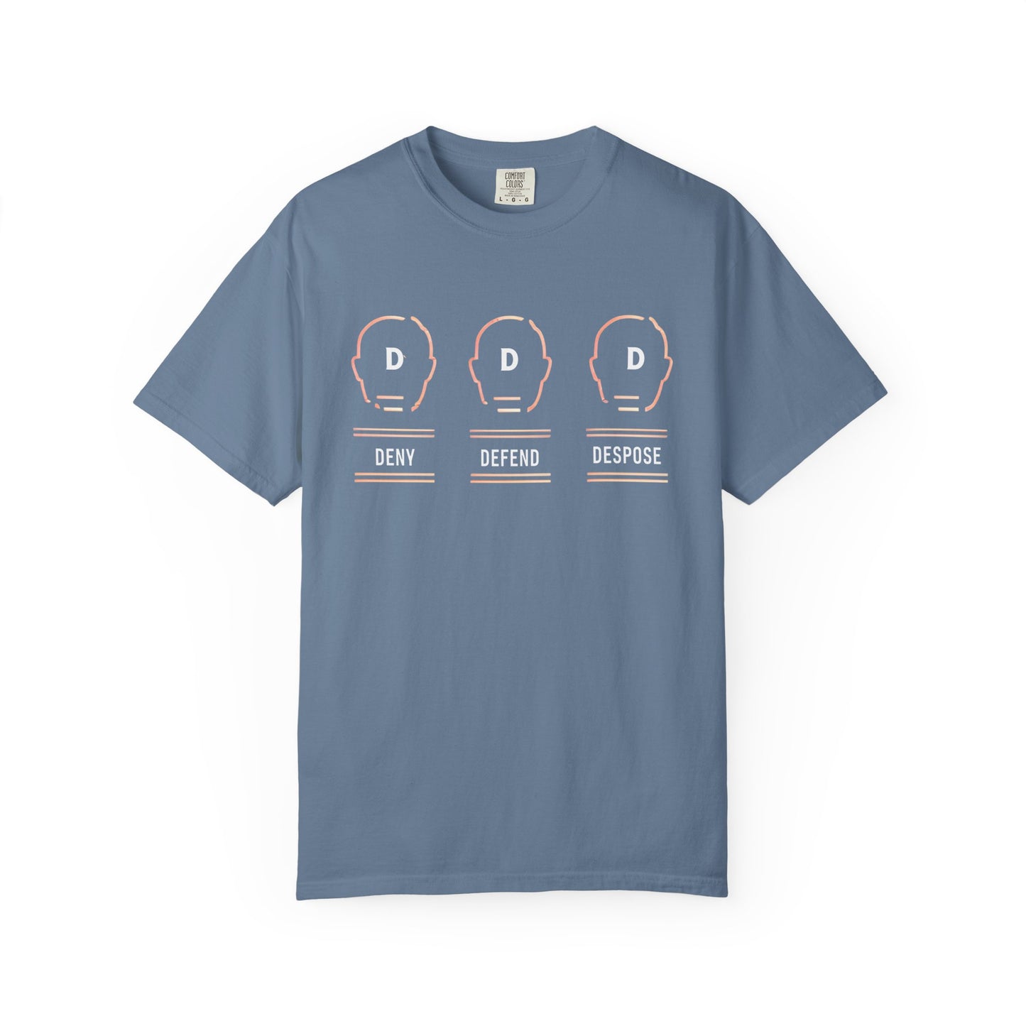 Deny Defend Depose apparel, Custom Color Activism Shirts, Shirts for Union Activists, T-shirt for Social crusader, Freedom Fighter T-shirts