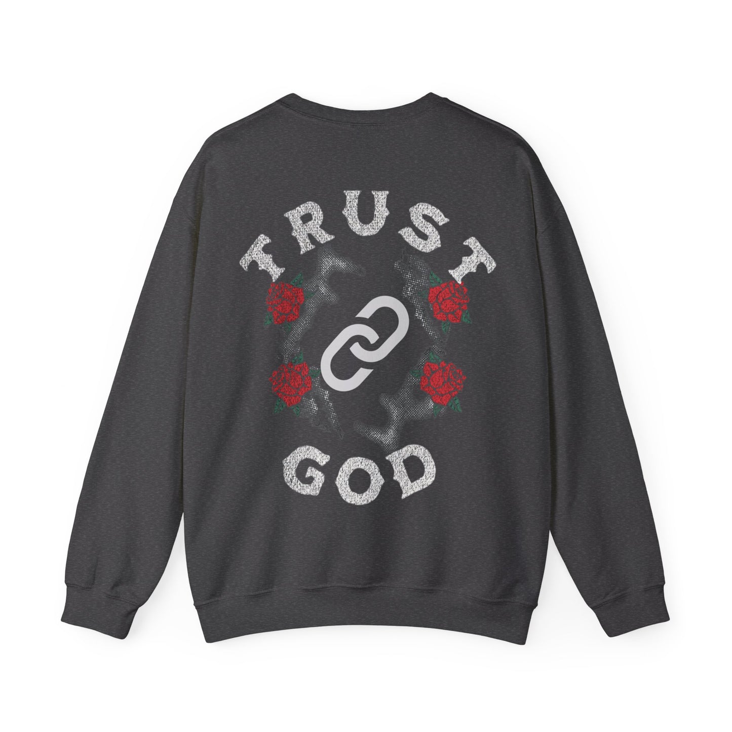 Graphic Trust God Designed Minimalist Unisex Crewneck Sweatshirt