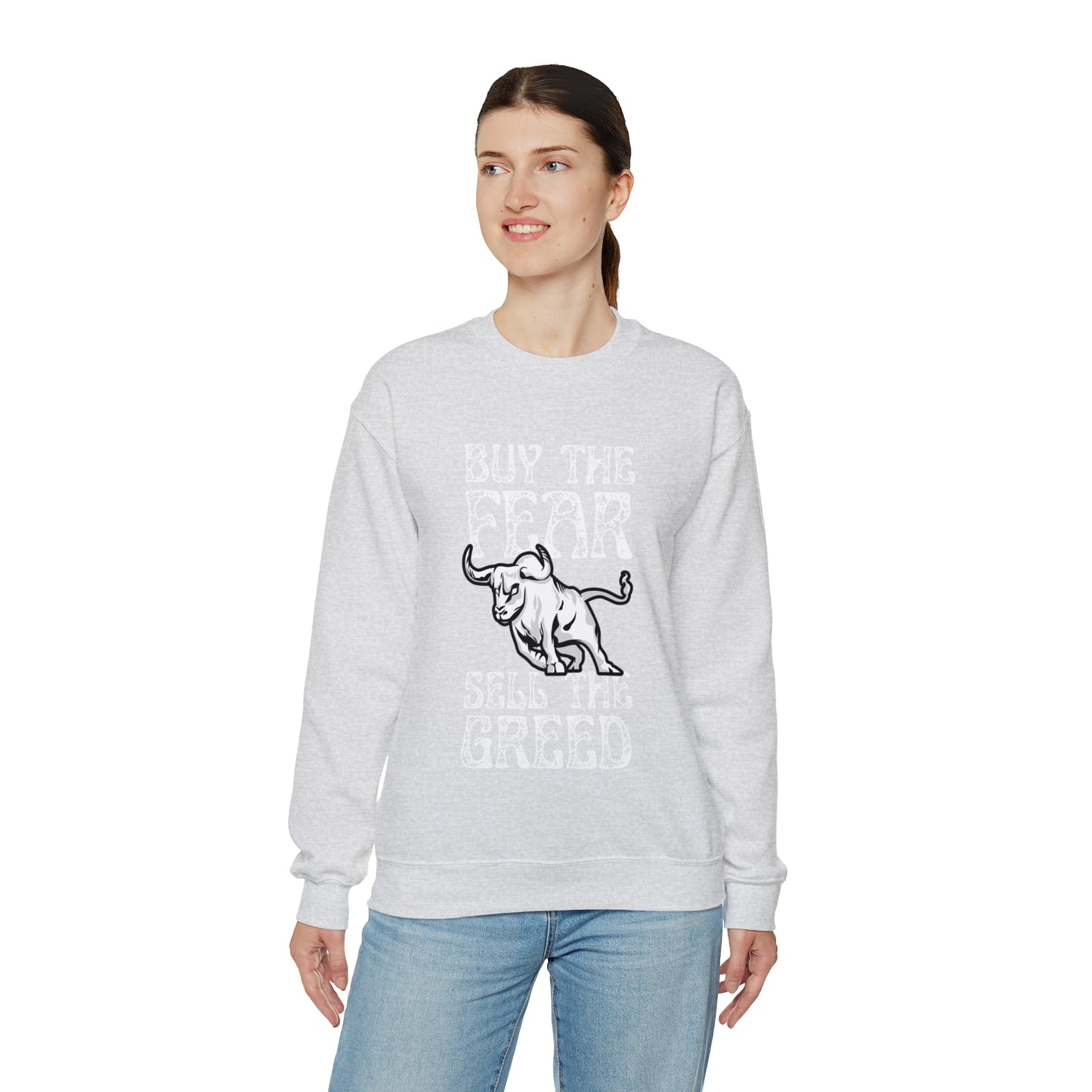 Buy The Fear Sell The Greed (Stock Market) Unisex Sweatshirt