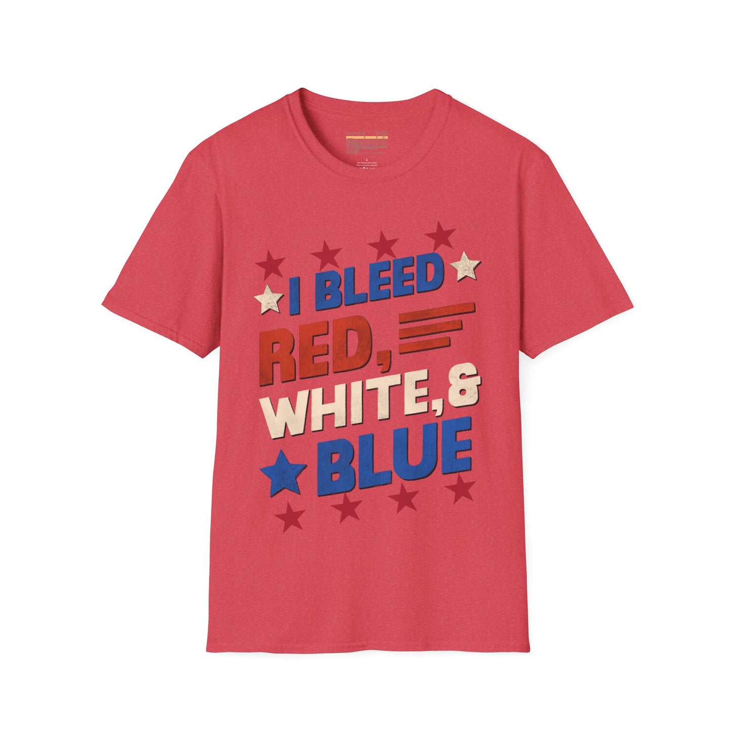 July 4th Independence Day Red, Blue And White Ultimate Comfort Unisex T-shirt