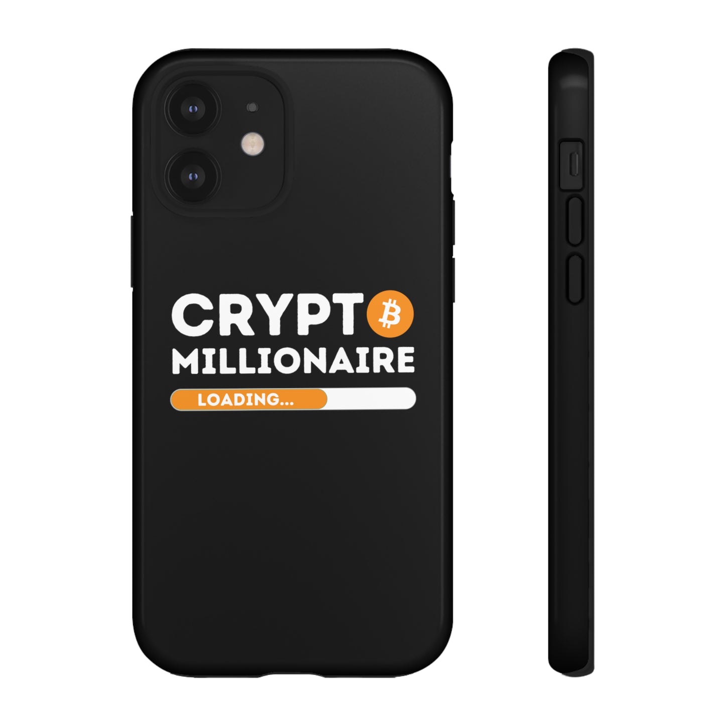 Crypto Millionaire Black iPhone Case