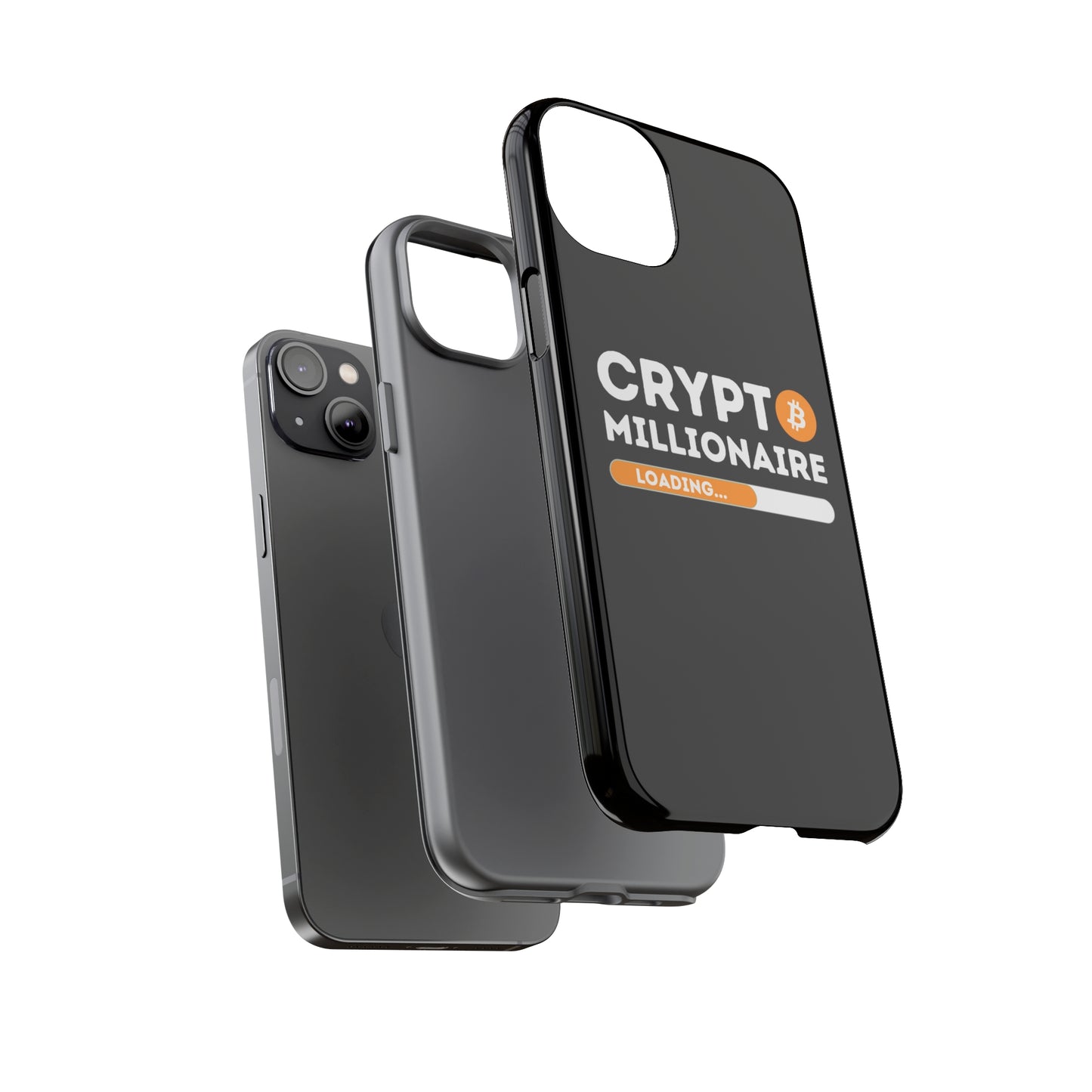 Crypto Millionaire Black iPhone Case