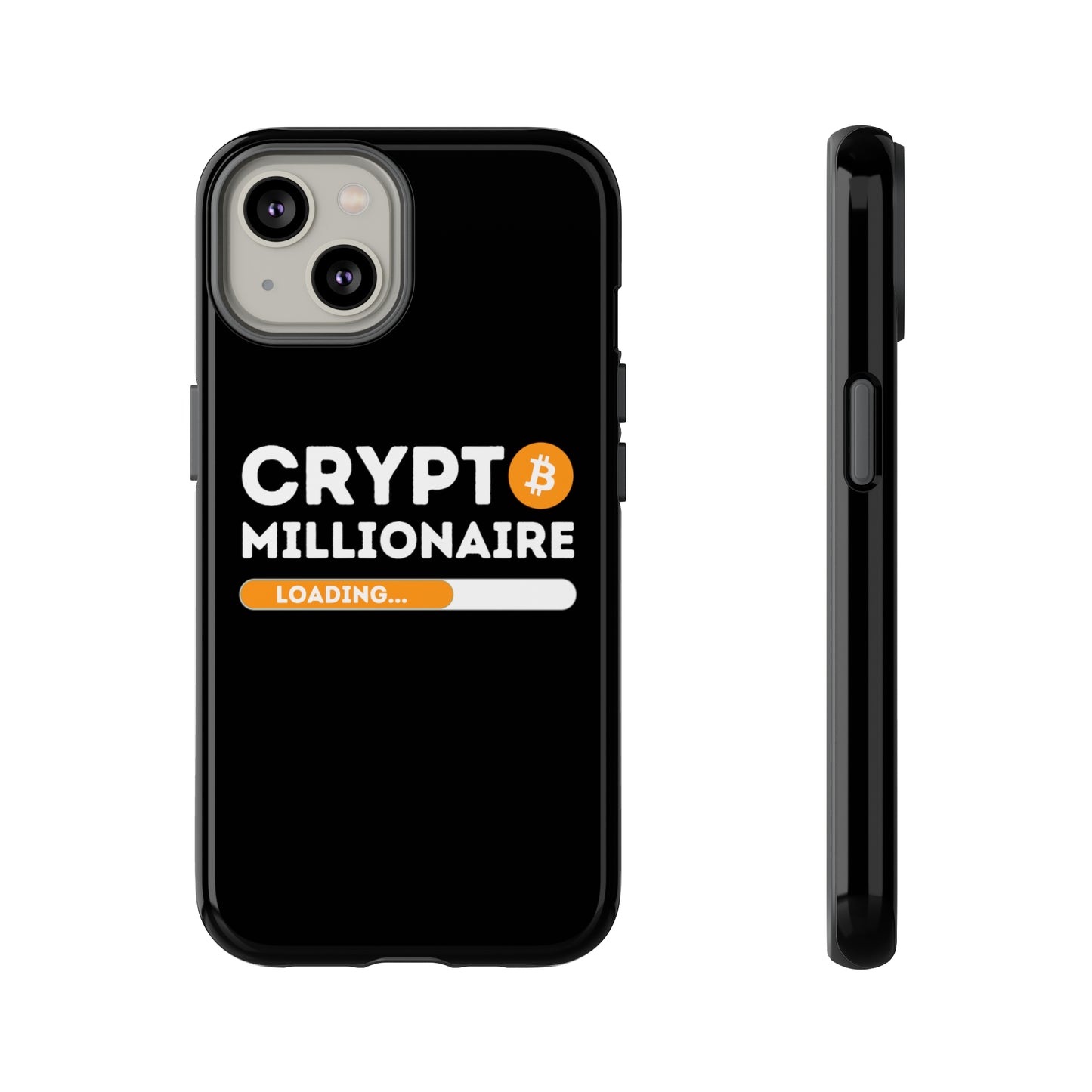 Crypto Millionaire Black iPhone Case