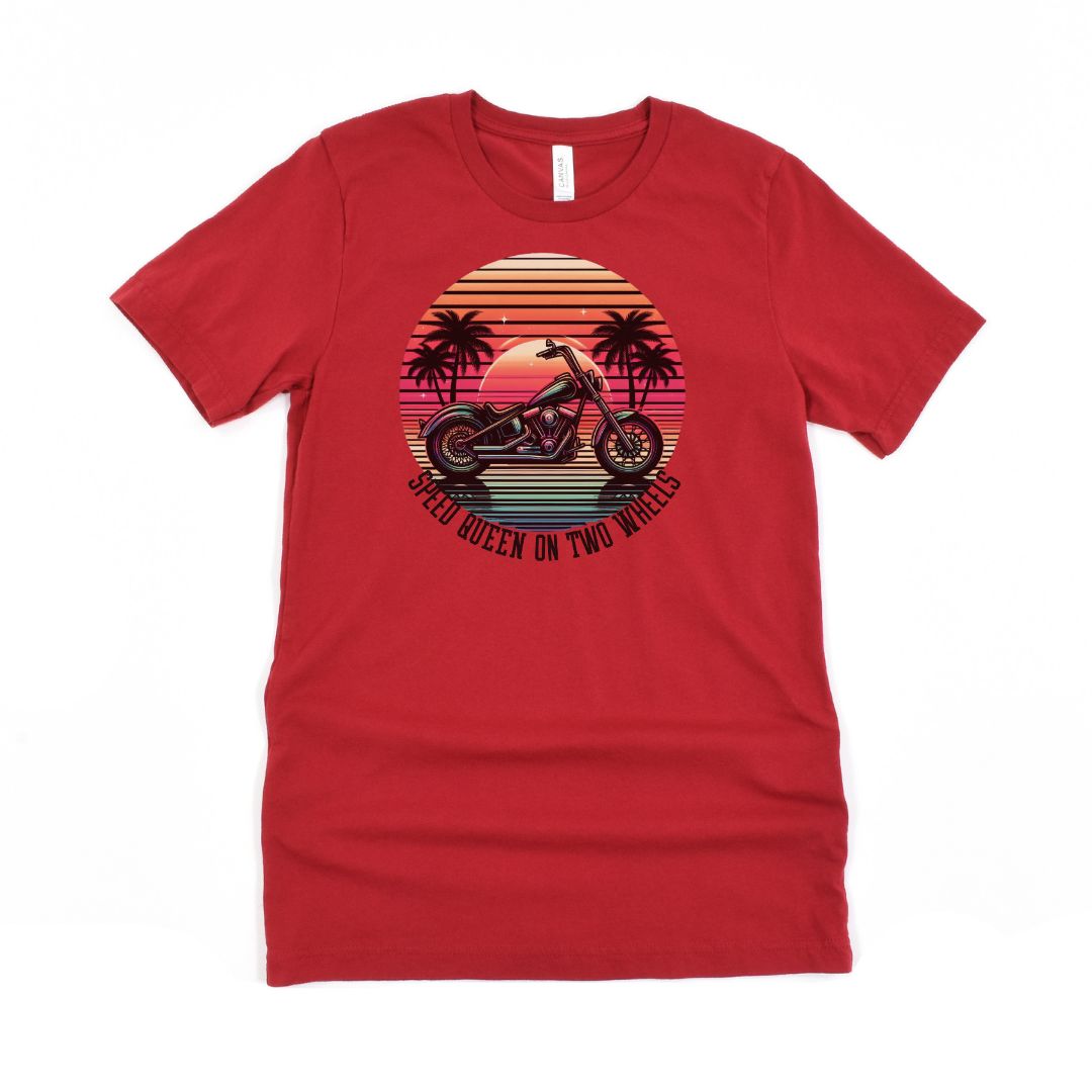 Speed Queen On Two Wheels Ultimate Comfort Styled Graphic T-shirt