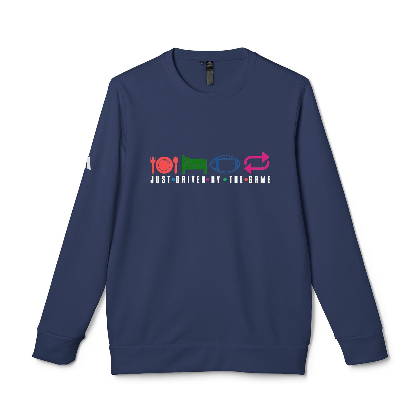 DTG adidas® Unisex Fleece Crewneck Just My Love For The Game Baseball Sweatshirt