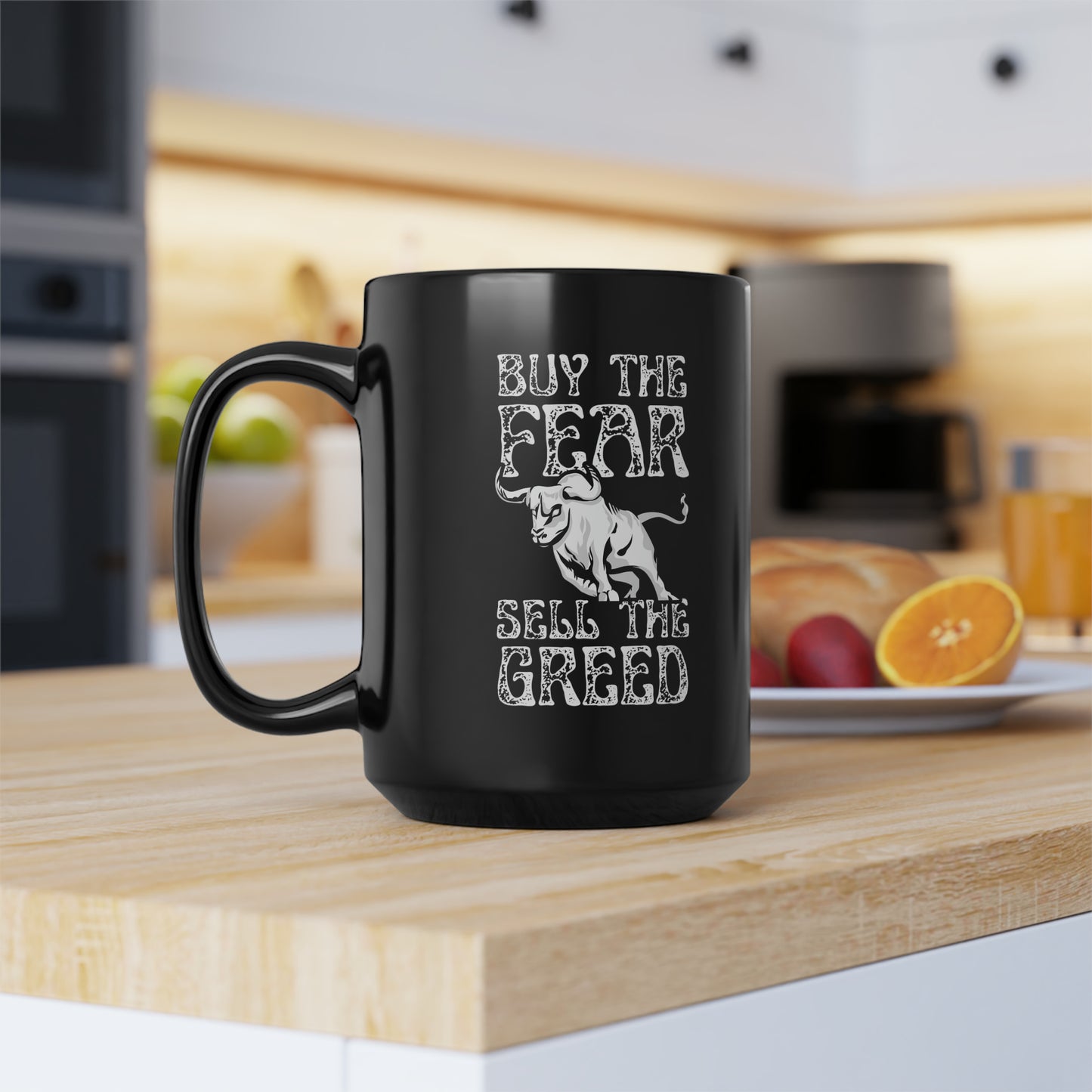 Buy The Fear Sell The Greed (Stock Market) Mug 15oz