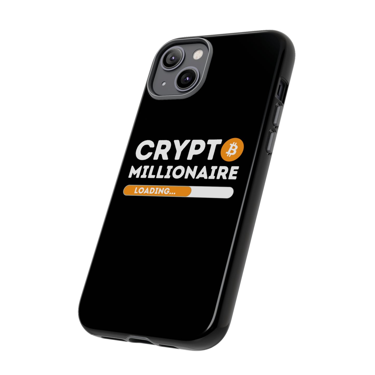 Crypto Millionaire Black iPhone Case