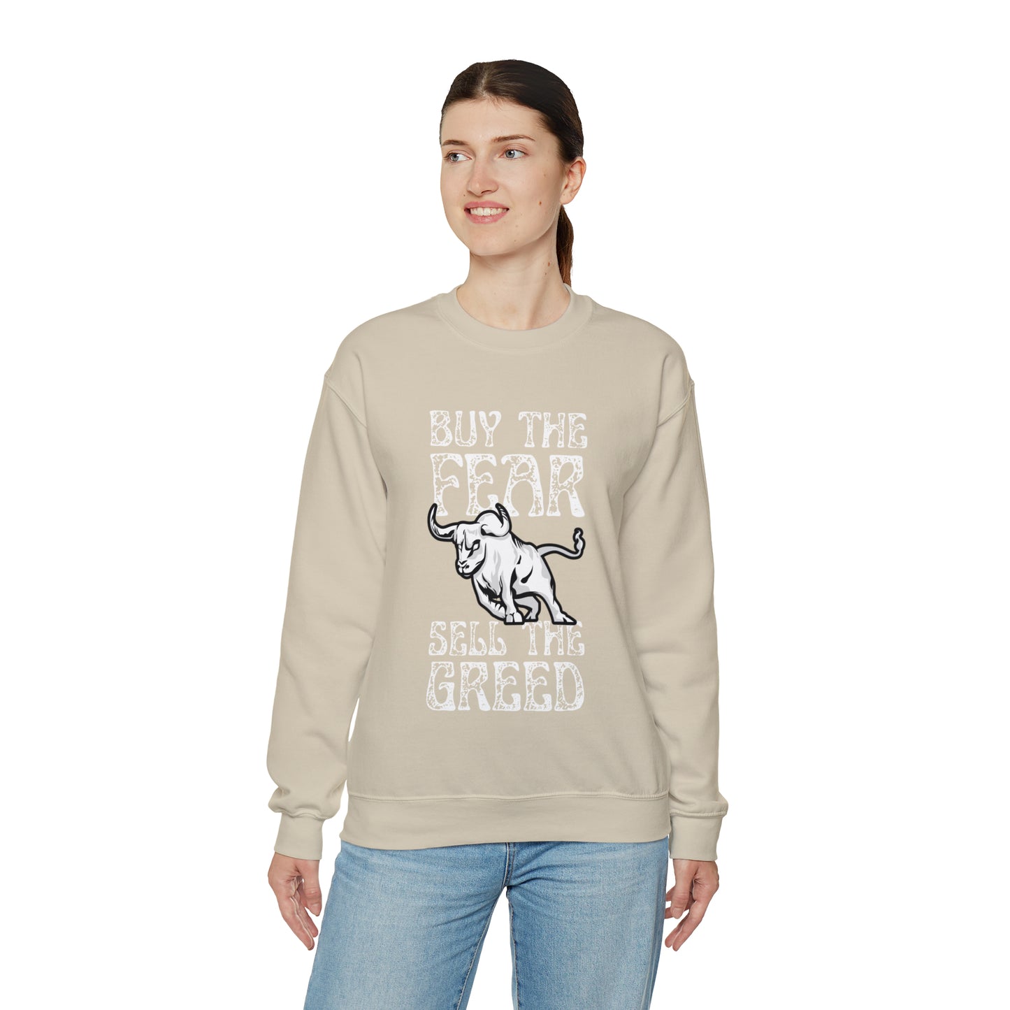 Buy The Fear Sell The Greed (Stock Market) Unisex Sweatshirt