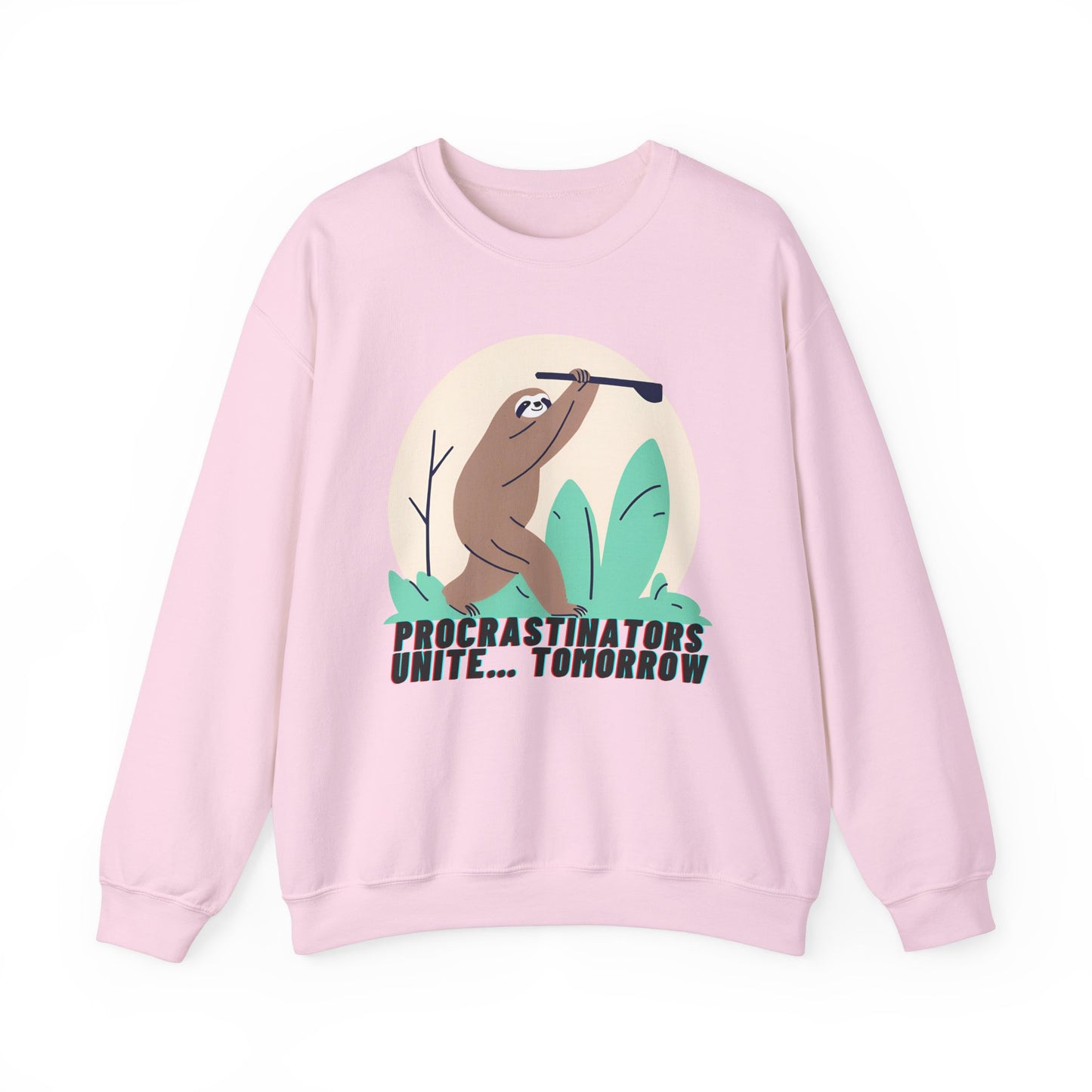 Graphic Designed Minimalist Unisex Procrastinator Crewneck Sweatshirt