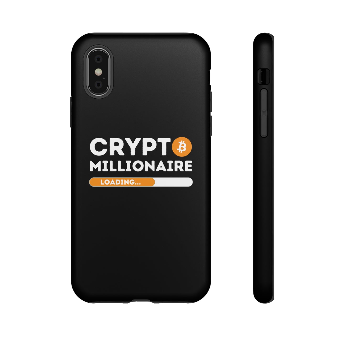Crypto Millionaire Black iPhone Case